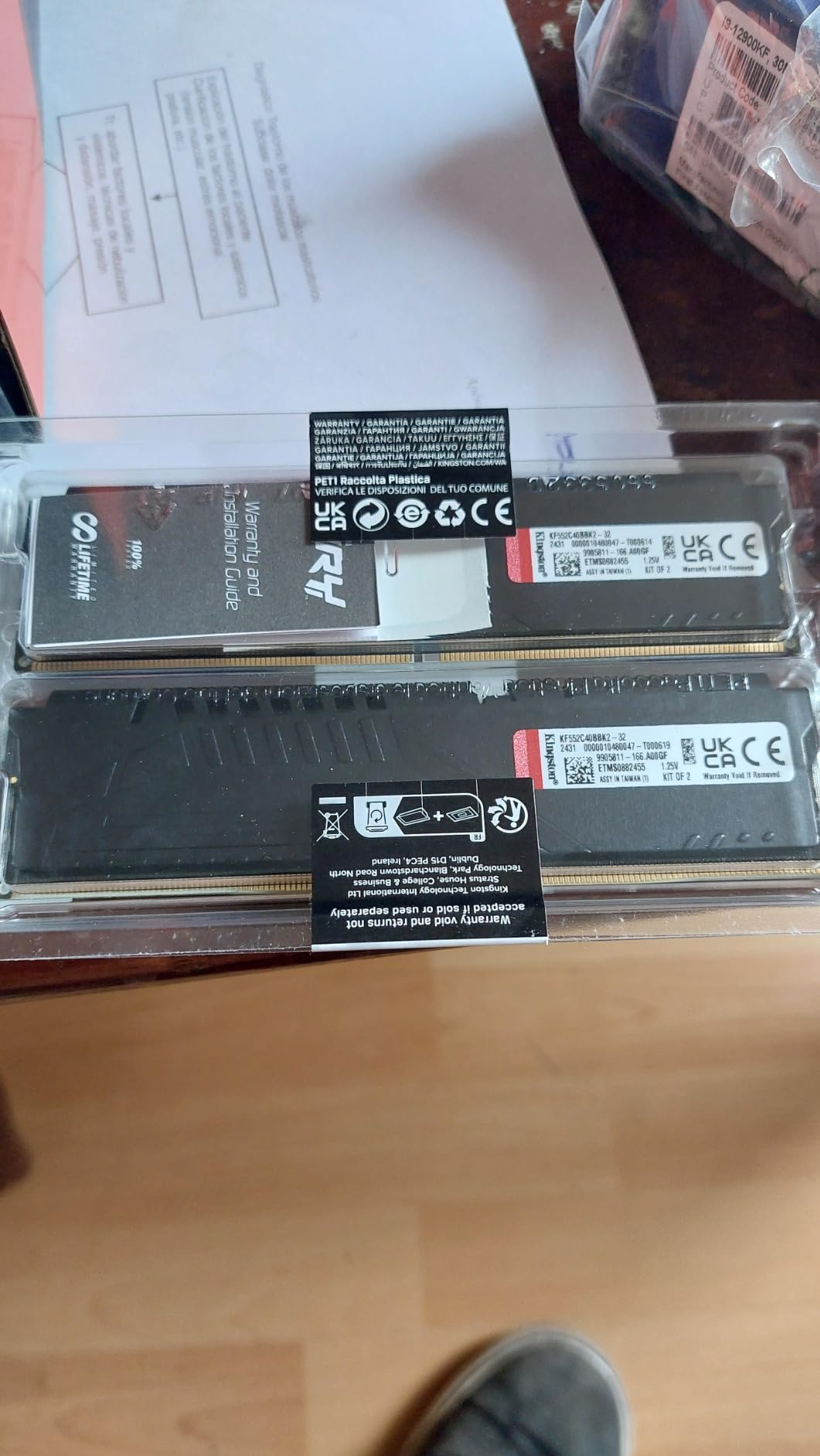 Kingston FURY Beast 32GB (2x16GB) 5200MT/s DDR5 CL40 Desktop Memory | Intel XMP 3.0 | Kit of 2 | KF552C40BBK2-32 customer photo 1