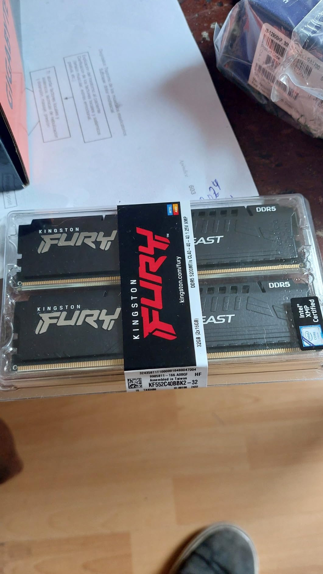 Kingston FURY Beast 32GB (2x16GB) 5200MT/s DDR5 CL40 Desktop Memory | Intel XMP 3.0 | Kit of 2 | KF552C40BBK2-32 customer photo 2