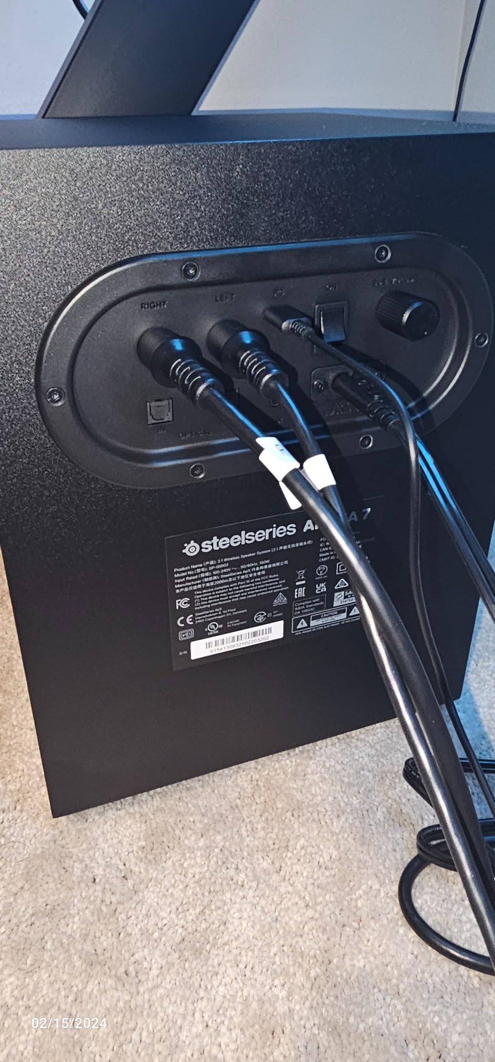 SteelSeries Arena 7 RGB Illuminated 2.1 Gaming Speakers with Powerful Bass, Subwoofer, and Bluetooth customer photo 2