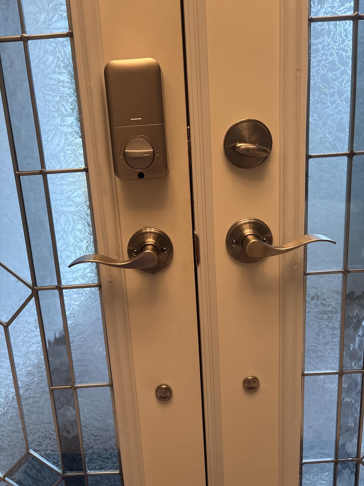 TEEHO TE001 Keyless Entry Deadbolt with Keypad for Front Door, Satin Nickel | ANSI Grade 3 Security, 20 User Codes, Low Battery Alert, IP54 Waterproof, One Touch Lock, Anti-Peep Password & 2 Backup Keys customer photo 1