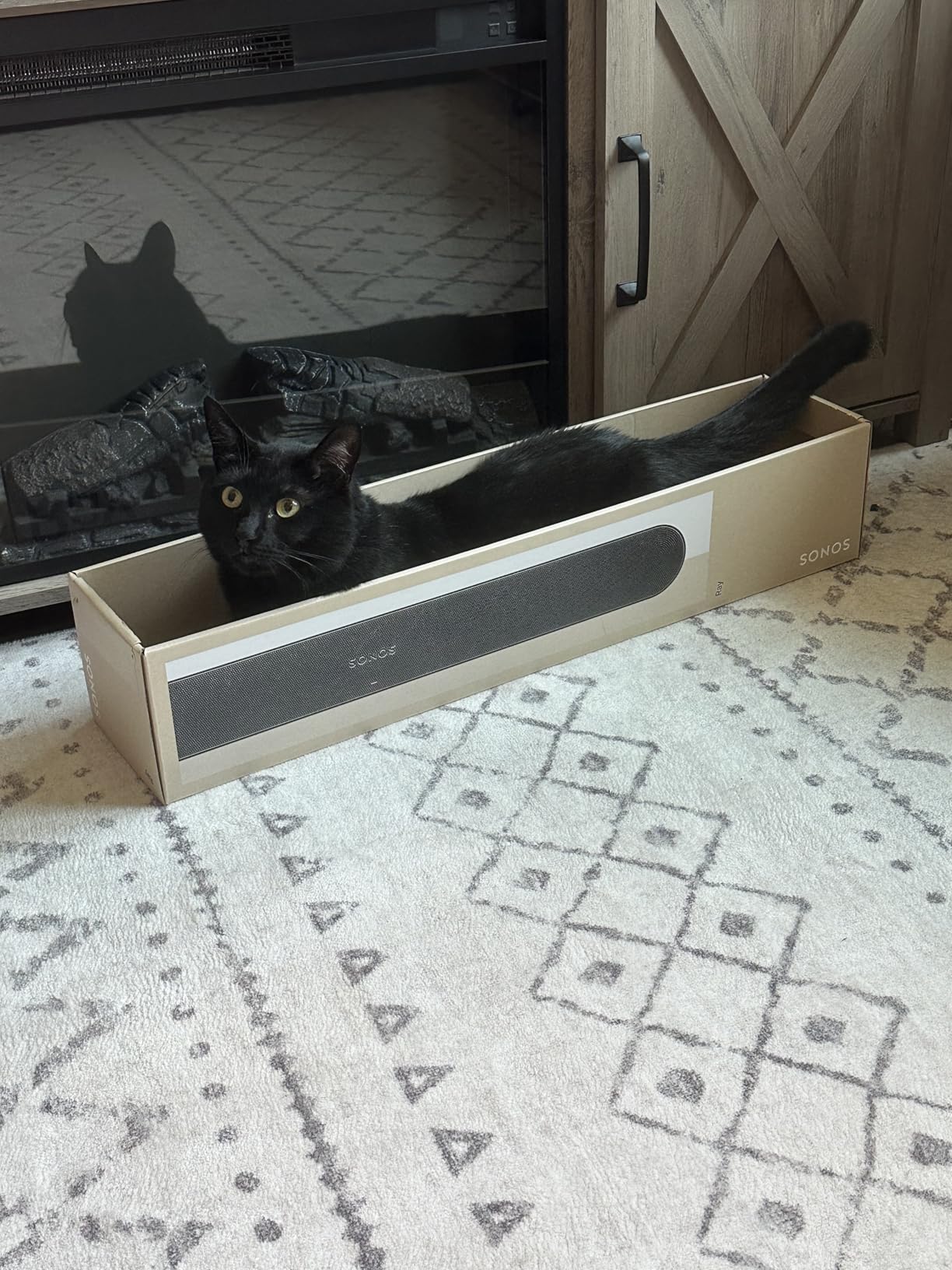 Sonos Ray - Compact Soundbar for TV and Music - White | Speech Enhancement for Clear Dialogue | Works with Sonos Sub Mini & Surrounds | AirPlay 2 & Ethernet | WiFi customer photo 1