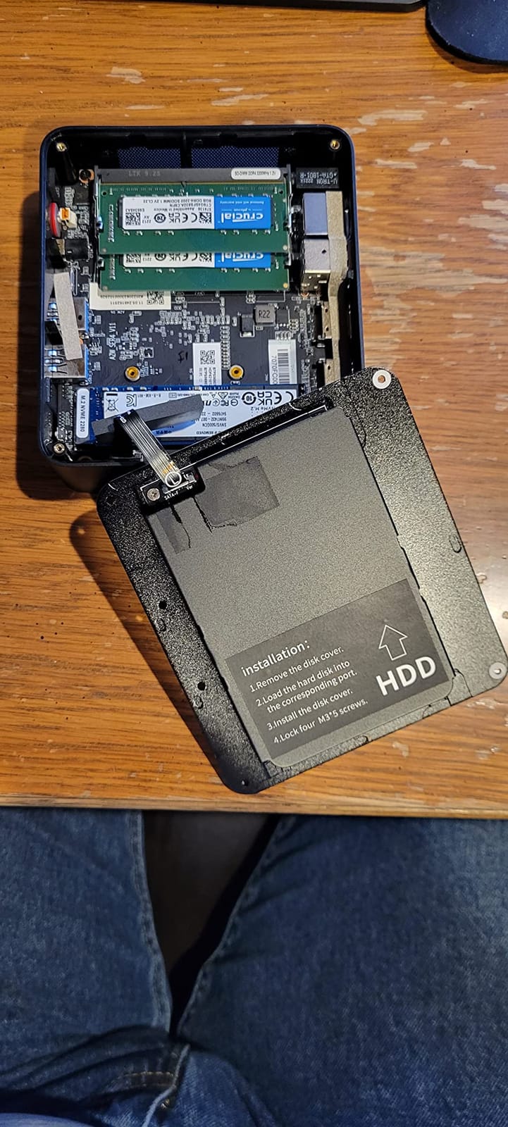 Beelink SER5 Mini Desktop PC with AMD Ryzen 5 5500U 6C/12T, 16GB DDR4 480G NVMe M.2 SSD, Dual Display Output, WiFi 6, 2.5G LAN BT 5.2 W-11 PRO Mini Computer customer photo 1