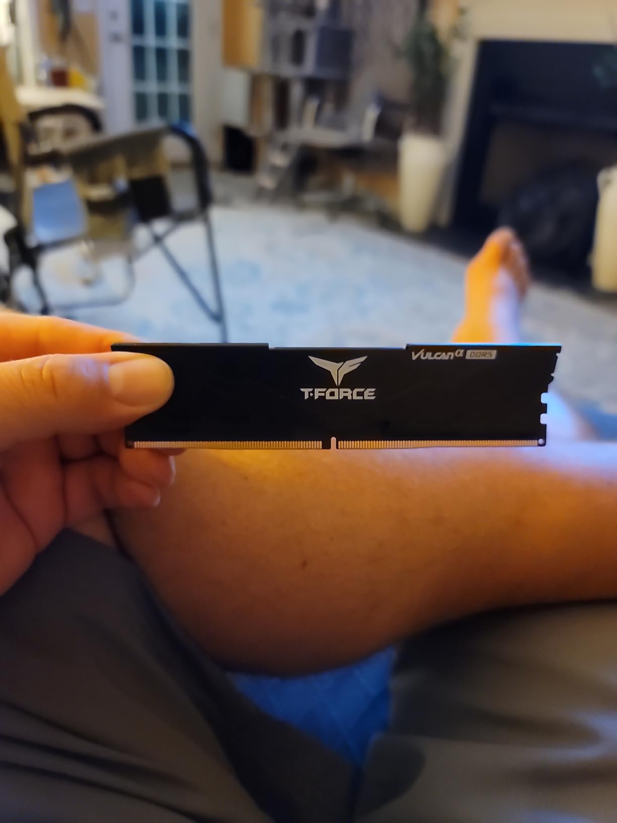 TEAMGROUP T-Force Vulcan Alpha DDR5 Ram 32GB Kit (2x16GB) 5600MHz (PC5-44800) CL40 Desktop Memory Module Ram (Black) AMD Optimized Memory customer photo 2