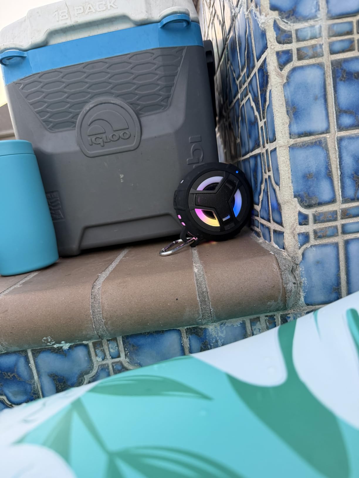 EBODA Shower Bluetooth Speakers Waterproof Teen Girl Gifts Trendy Stuff Kid | IP67 Portable Speaker with LED Light, 2000mAh, True Wireless Stereo, Gifts for Teen Boys, Men and Women, Unique Music Gifts customer photo 1