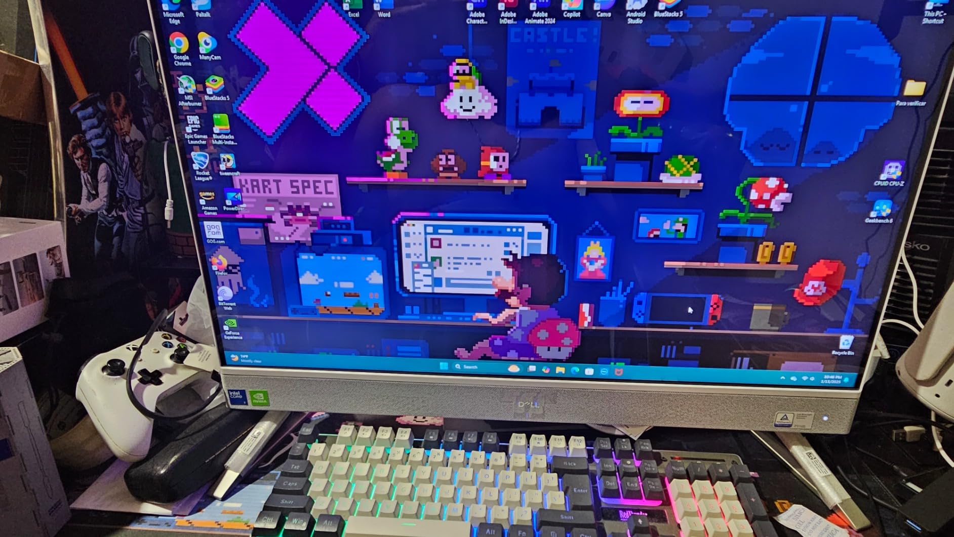 Dell Inspiron 7730 All in One Desktop - 27-inch FHD Touchscreen Display, Intel Core 7-150U, 32GB DDR4 RAM, 1TB SSD, NVIDIA GeForce MX570A 2GB GDDR6, Windows 11 Pro, Onsite & Migrate Service - White customer photo 2