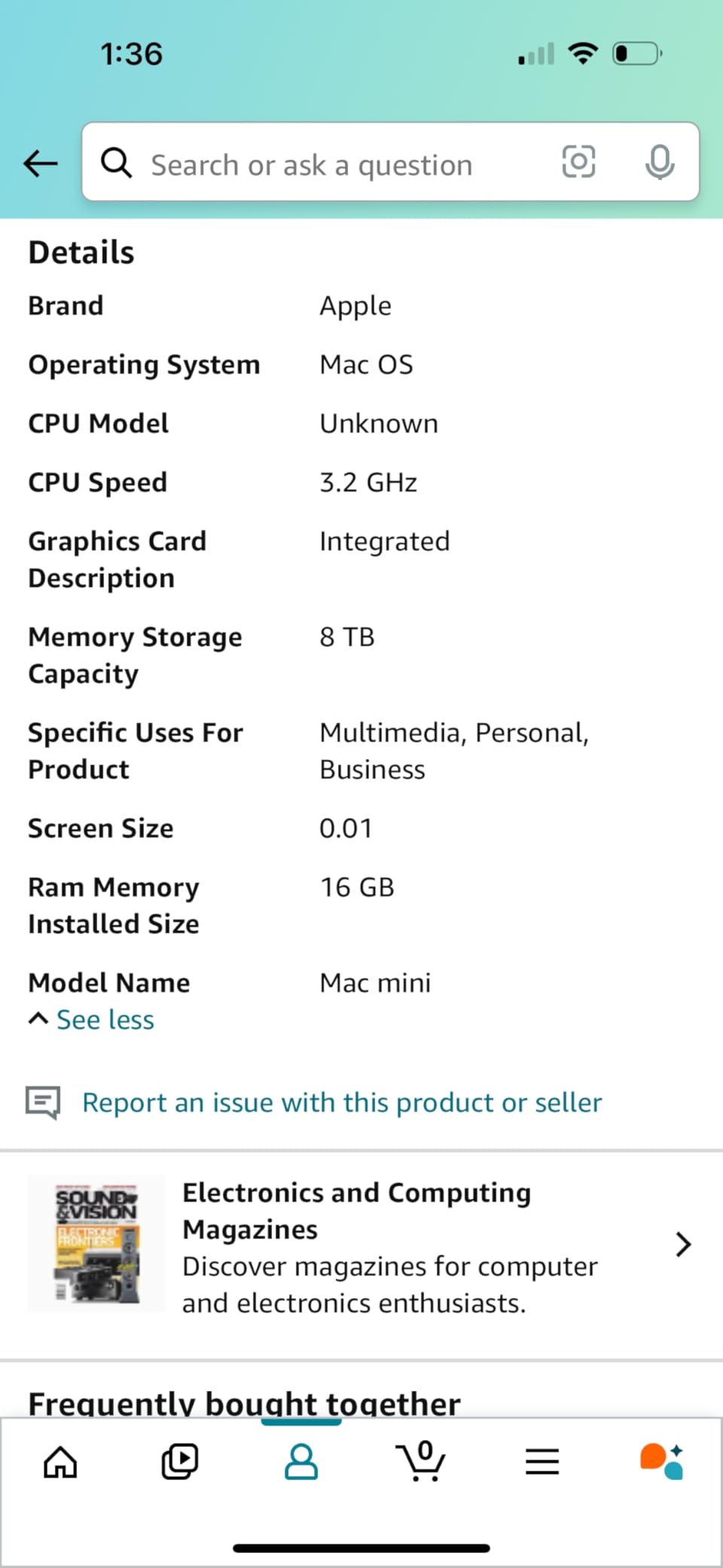 Apple 2023 Mac mini Desktop Computer with Apple M2 Pro chip with 10-core CPU and 16-core GPU, 16GB Unified Memory, 512GB SSD Storage, Gigabit Ethernet. Works with iPhone/iPad customer photo 2