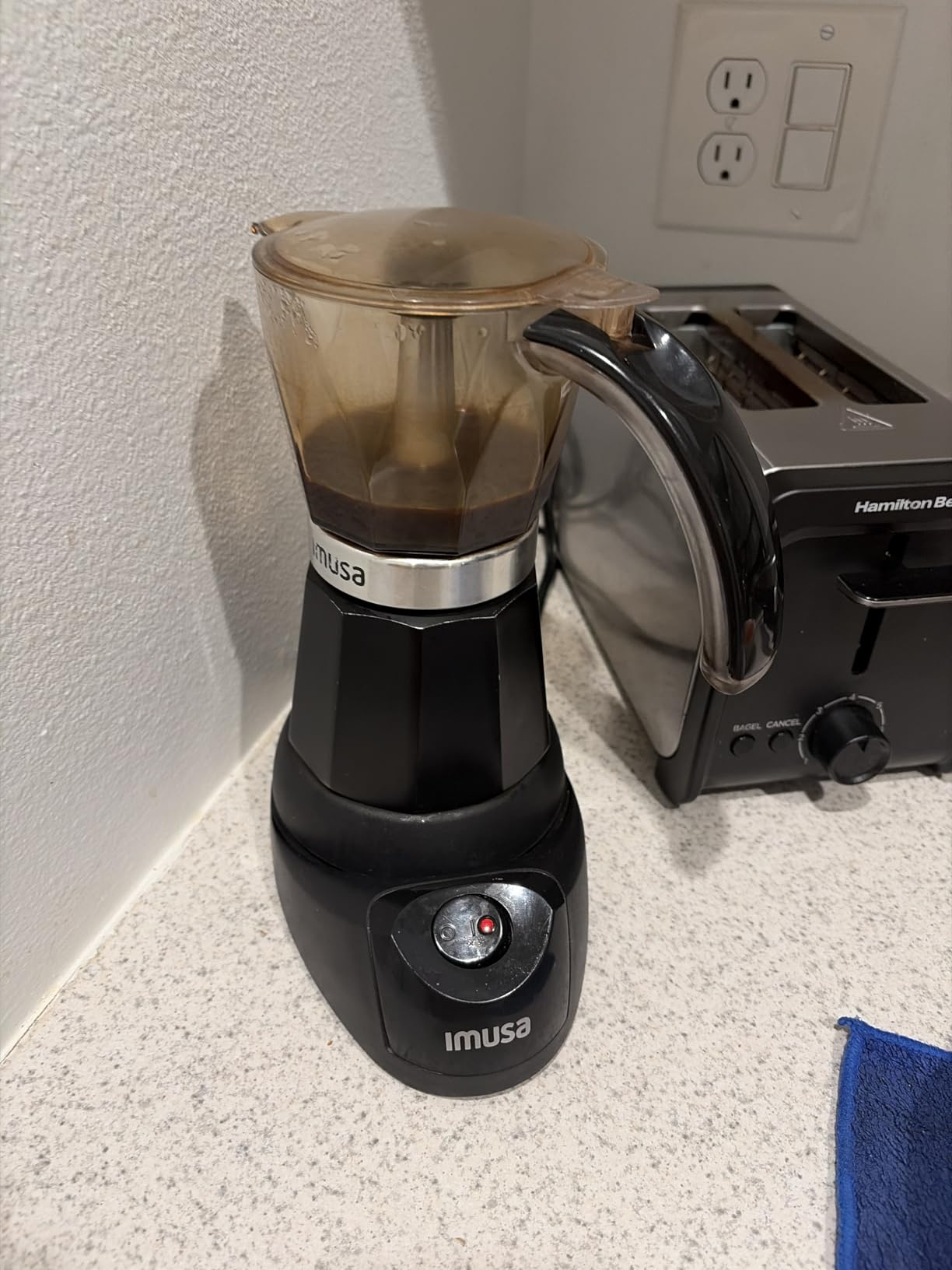IMUSA 6 or 3 Cup Electric Espresso Maker with Cool-touch Handle, Black customer photo 2