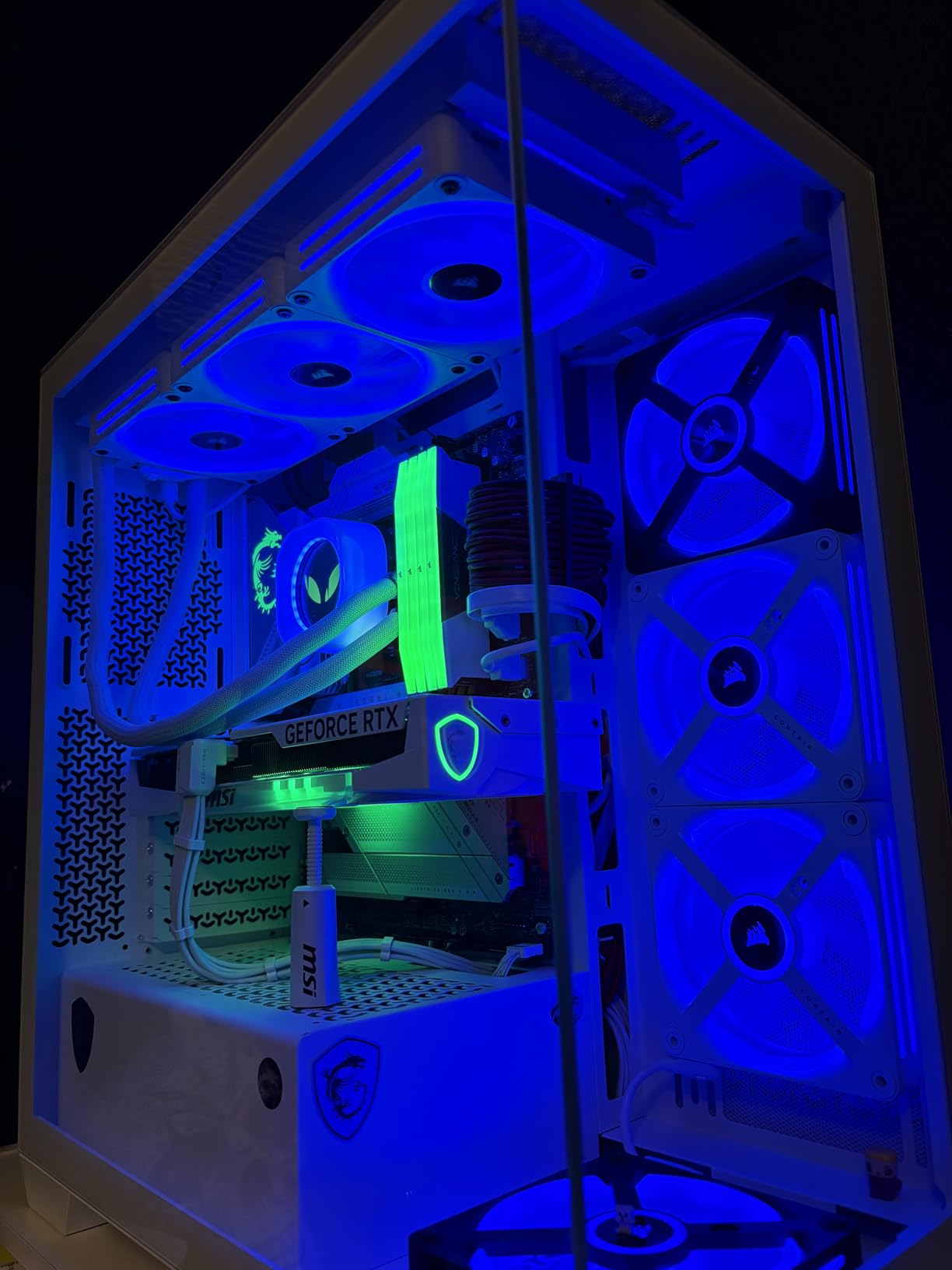 CORSAIR Vengeance RGB DDR5 RAM 32GB (2x16GB) Up to 6000MHz CL36-44-44-96 1.35V Intel XMP 3.0 Computer Memory - Black (CMH32GX5M2E6000C36) customer photo 2