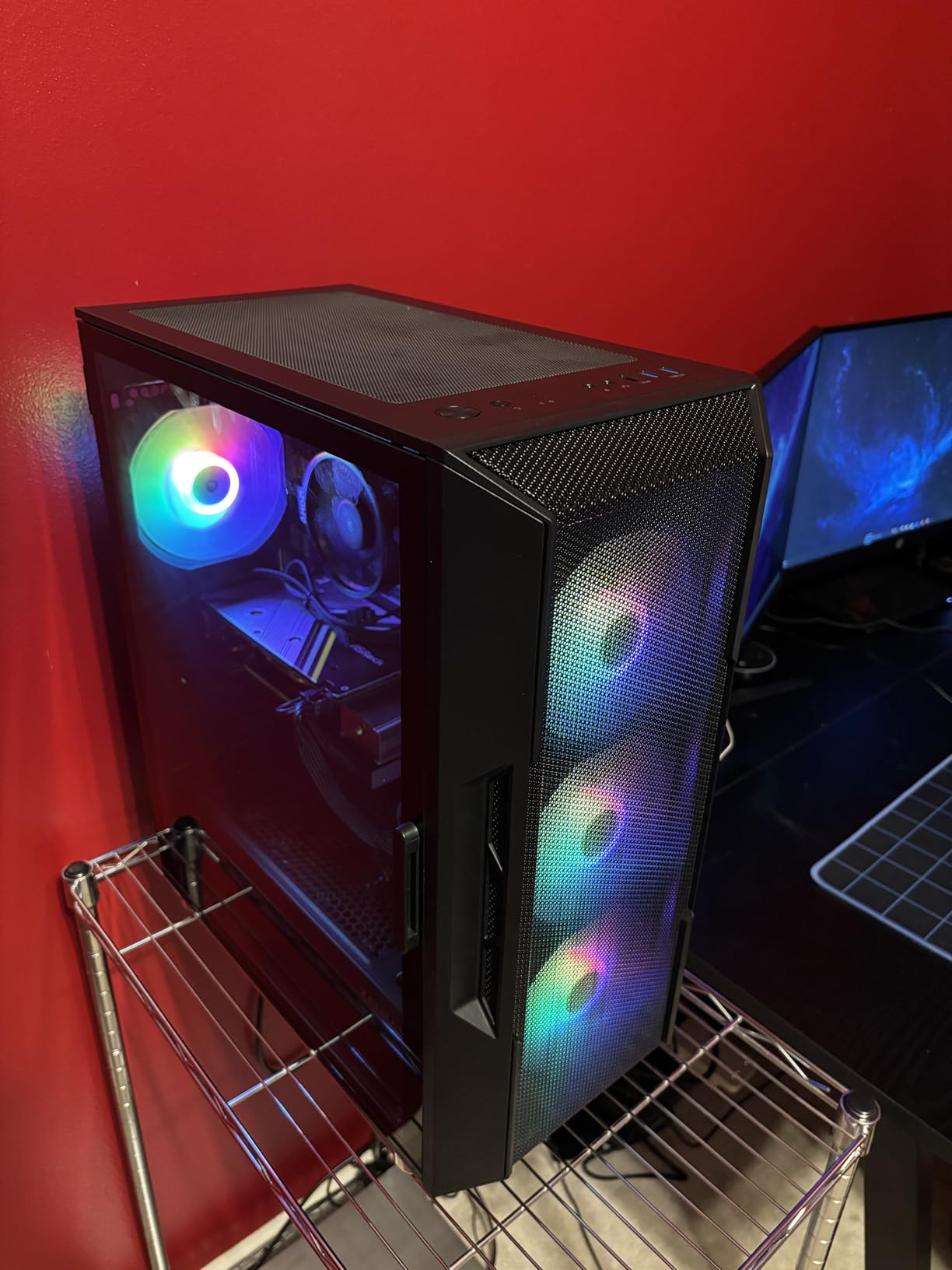 Zalman i3 Neo ATX Mid-Tower RGB Gaming PC Desktop Computer Case, White | 4x Fixed RGB Fans, High Airflow Mesh Panel, Swing Door Tempered Glass Side Panel, 360mm AIO Radiator & 355mm GPU Support customer photo 2