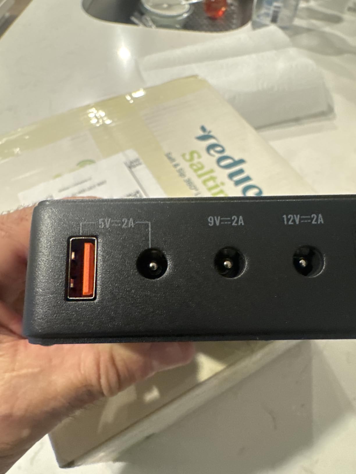 Mini UPS Battery Backup for Router, Modem, Security Camera | Small Uninterruptible Power Supply with Input AC Output USB 5V DC 5V 9V 12V 2A (37Wh) customer photo 1