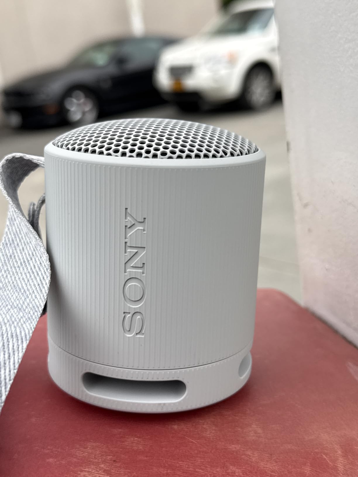 Sony SRS-XB100 Wireless Bluetooth Portable Lightweight Speaker, Black | 16 Hr Battery, Super-Compact Travel Speaker, IP67 Waterproof & Dustproof Shower Speaker, Versatile Strap, Hands-free Calling customer photo 1