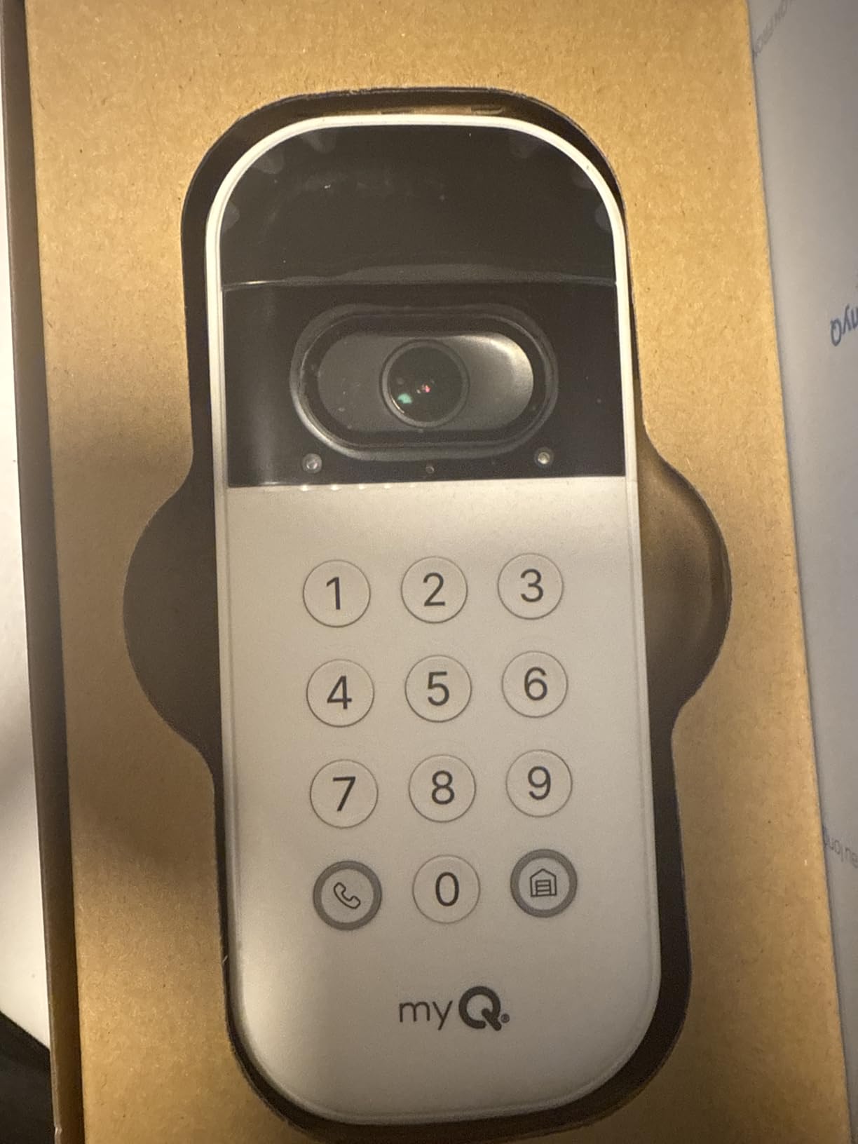 myQ Smart Garage Door Video Keypad with Wide-Angle Camera, Customizable PIN Codes, and Smartphone Control - Works with Chamberlain, LiftMaster and Craftsman Openers customer photo 1