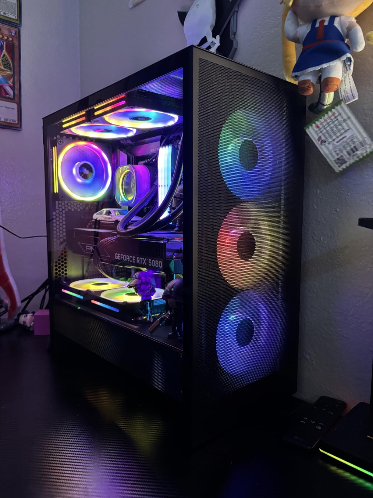 Corsair iCUE Link QX120 RGB 120mm Magnetic Dome RGB Fans - Triple Fan Starter Kit with iCUE Link System Hub - Black customer photo 2