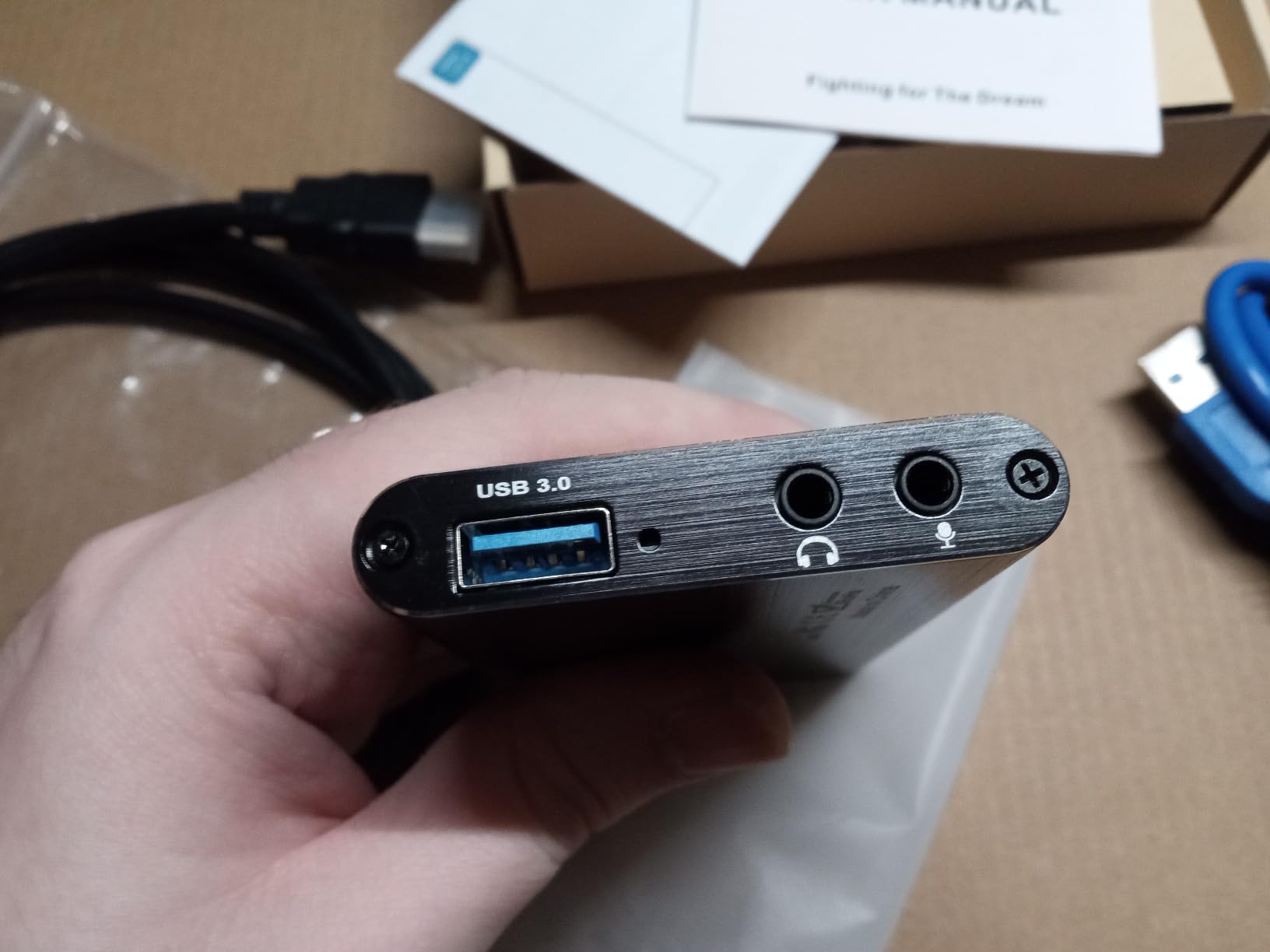 4K HD Video Capture Card, Plug & Play USB 3.0, No Driver Needed | Gaming Capture Card with Microphone for PC/Mac, 1080P 60FPS for Nintendo Switch, PS5, PS4, Xbox, OBS Streaming customer photo 1