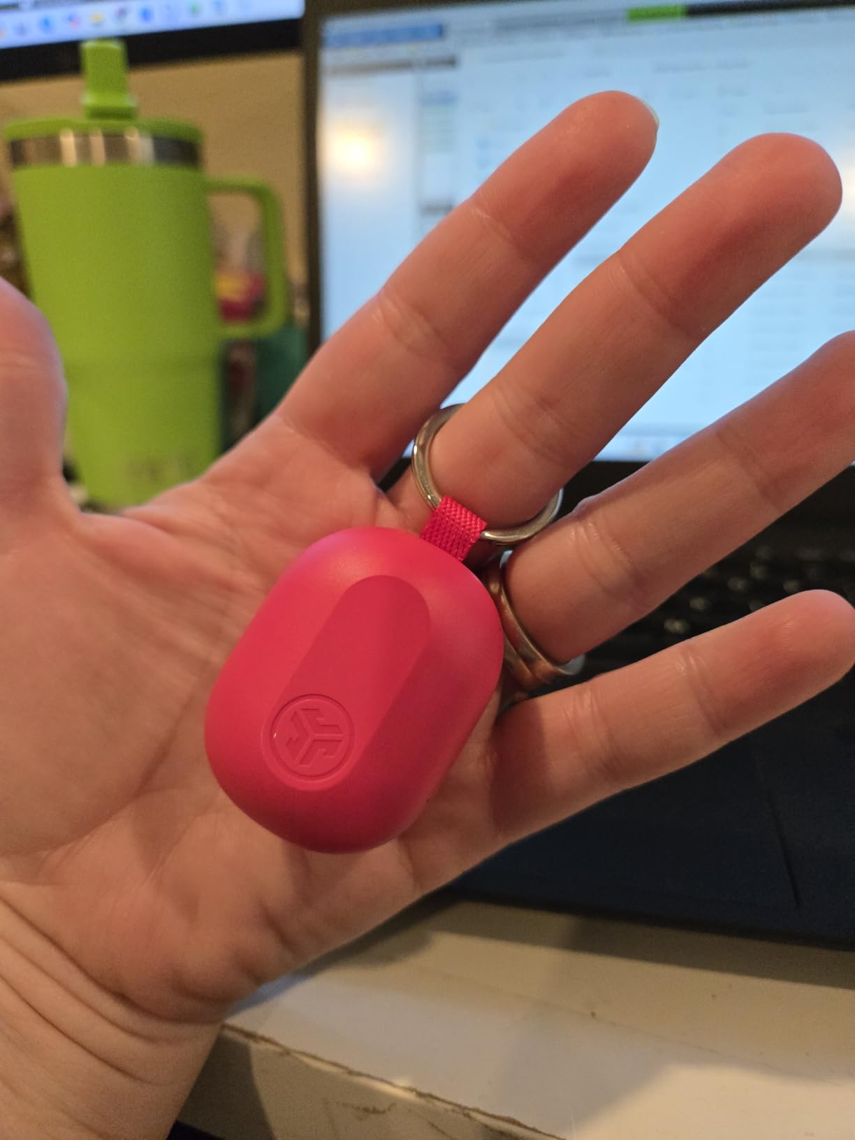 JLab JBuds Mini True Wireless Earbuds, Bluetooth Multipoint, IP55 Sweat Resistant, Be Aware Audio, Teal customer photo 2