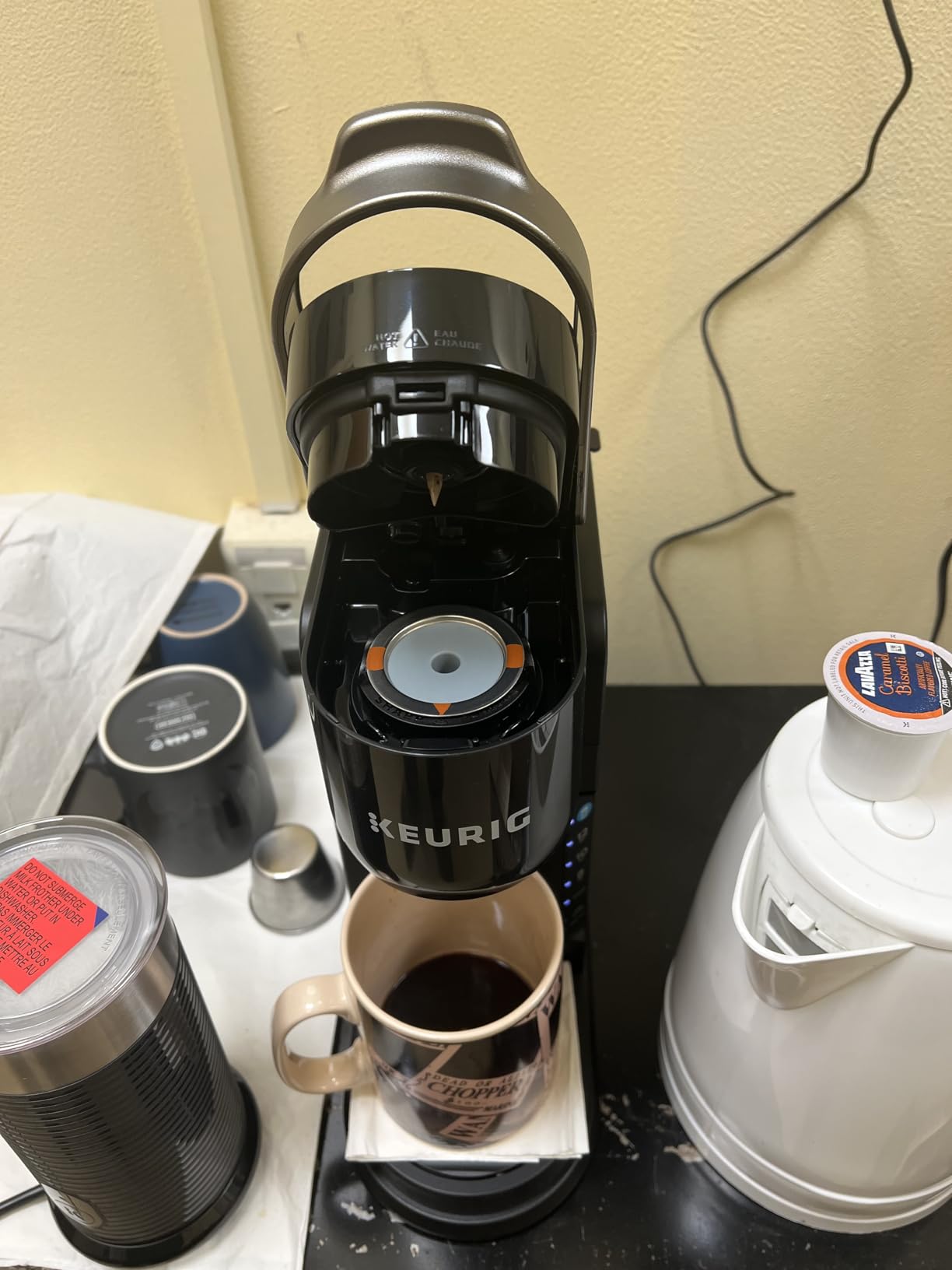 Keurig K-Café Barista Bar Single Serve Coffee Maker and Frother, with 3 Brew Sizes, Hot and Cold Coffee Capabilities, 2oz Coffee Shot Button, Black customer photo 2