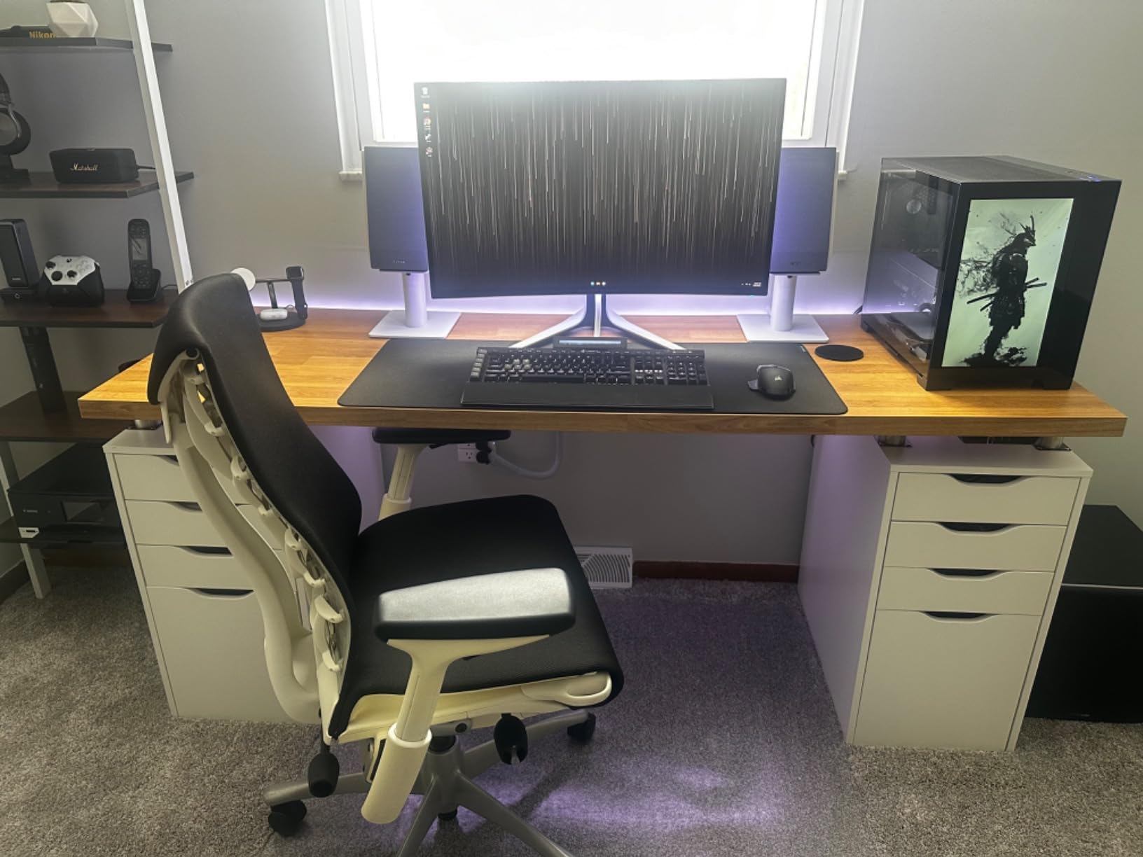 R1700BT Bluetooth Bookshelf Speaker - Active Near-Field Studio Monitors - Powered Speakers 2.0 Setup Wooden Enclosure - 66w RMS White customer photo 2