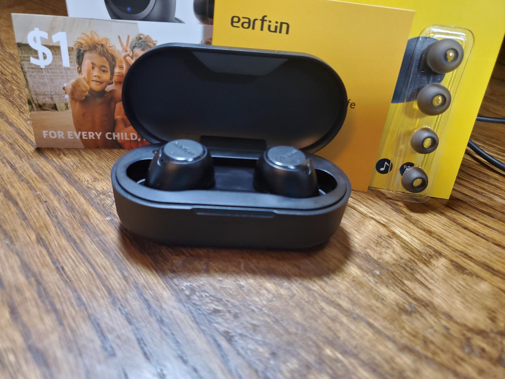 EarFun Free 2S Wireless Earbuds, Bluetooth Earbuds with Deep Bass | 4 Mics for Clear Call, Customizable EQ App, IPX7 Waterproof in-Ear Headphones, 30H Playtime, Wireless Charging customer photo 1