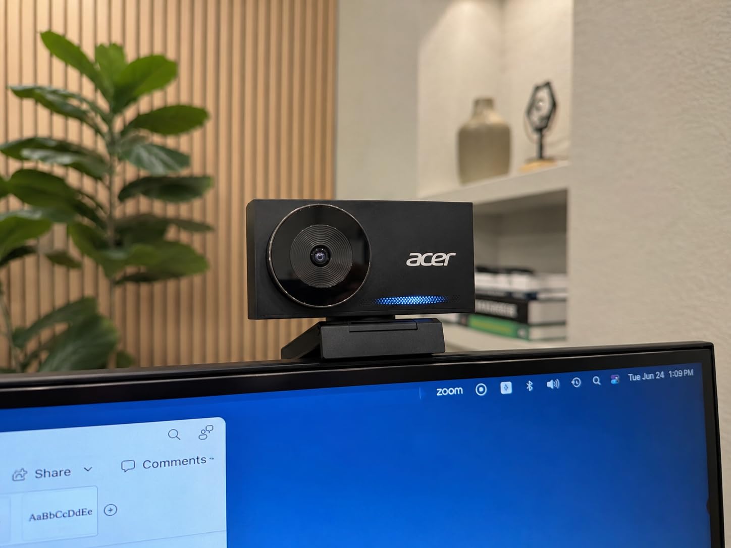Acer 4K Webcam for PC/Mac with All-Metal Unibody Sculpted, Sony 1/2