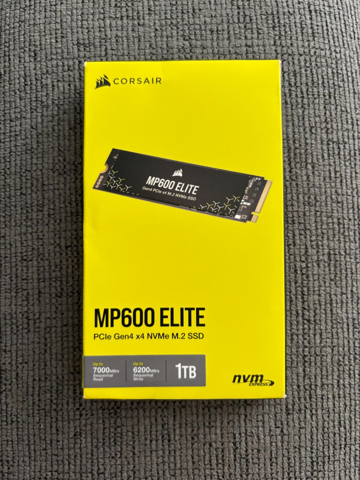 Corsair MP600 Elite 1TB M.2 PCIe Gen4 x4 NVMe SSD - M.2 2280 - Up to 7,000MB/sec Sequential Read - High-Density 3D TLC NAND customer photo 1