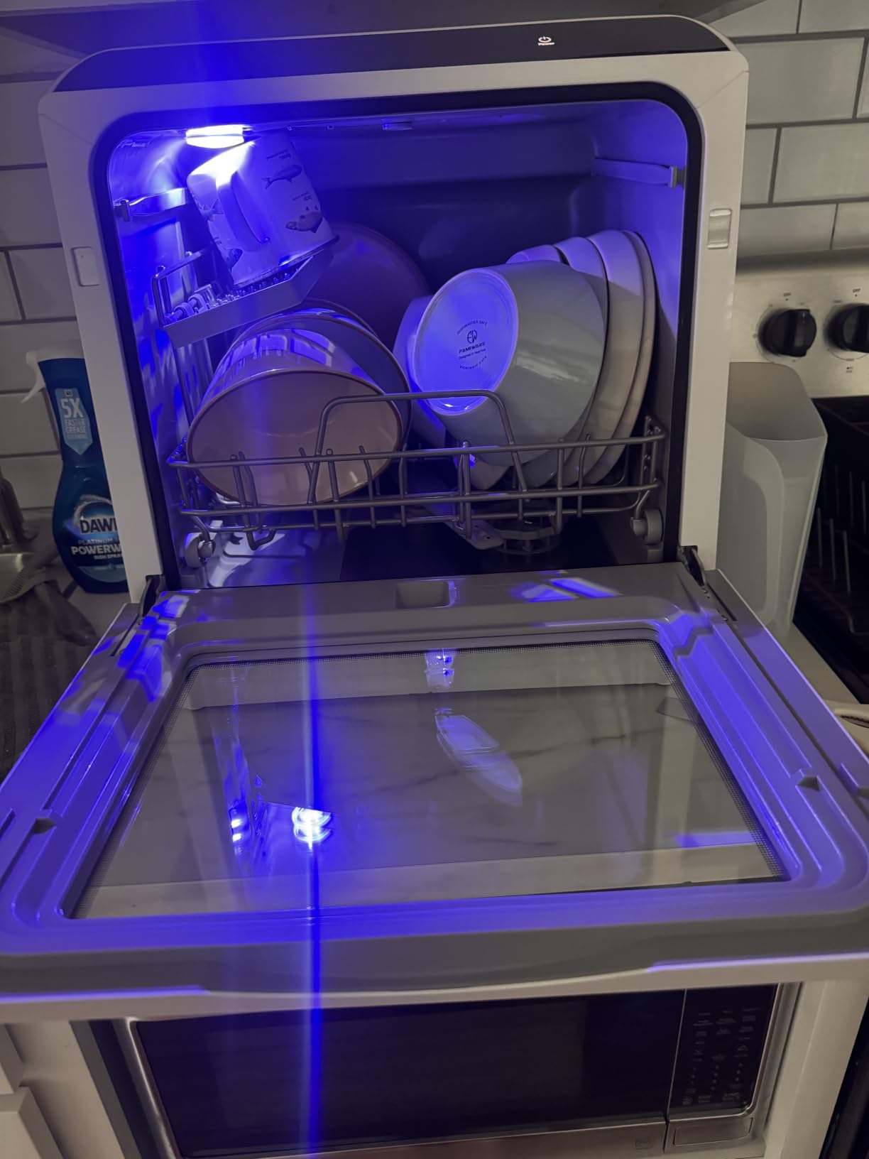 EUHOMY Countertop Dishwasher Portable, 6 Programs with 40 dB, No Hookup customer photo 1