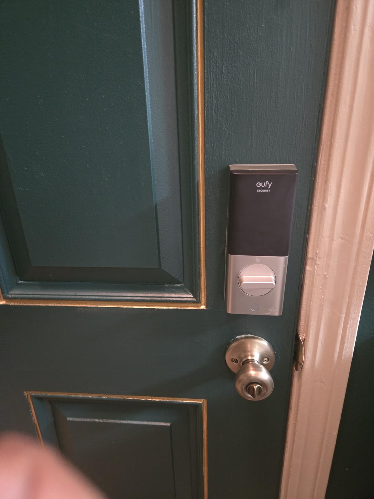 eufy Security Smart Lock C220, Fingerprint Keyless Entry Door Lock | Built-in Wi-Fi, App Remote Control, Up to 8-Month Battery, Front Door Smart Lock Deadbolt, IP53 Rated, BHMA Grade 3, Nickel customer photo 2