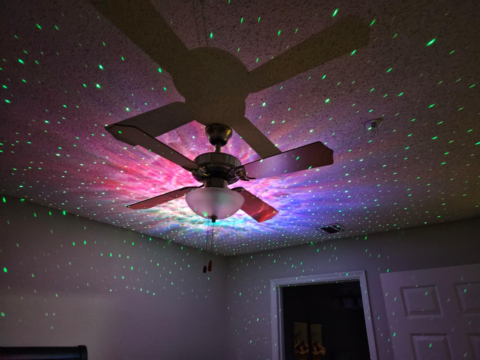 Rossetta Dual Lens Galaxy Star Projector, Aurora Night Light for Bedroom | 58 Light Effects, White Noise, Bluetooth Speaker, Music Sync, Remote Control, Timer, Room Decor Gift for Kids Adults Teens customer photo 2