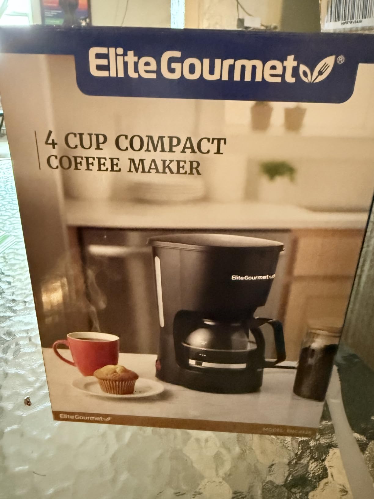 Elite Gourmet EHC4128 Automatic 4-Cup Drip Coffee Maker, Black | Glass carafe, Pause N Serve, reusable filter, On/Off switch, and Keep Warm with water level indicator customer photo 1
