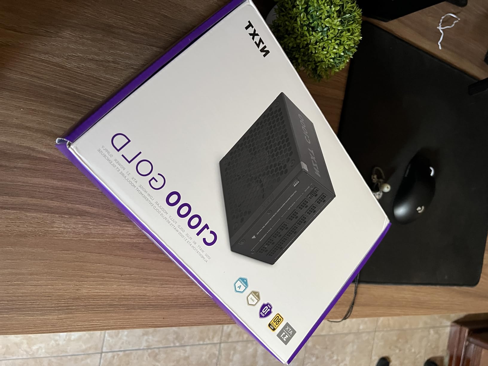 NZXT C1000 Gold ATX 3.1 - Fully Modular Low-Noise PC Gaming Power Supply - 1000 Watts - 80 Plus Gold - 12V-2x6 Connector - Zero Fan Mode - 100% Japanese Capacitors customer photo 1