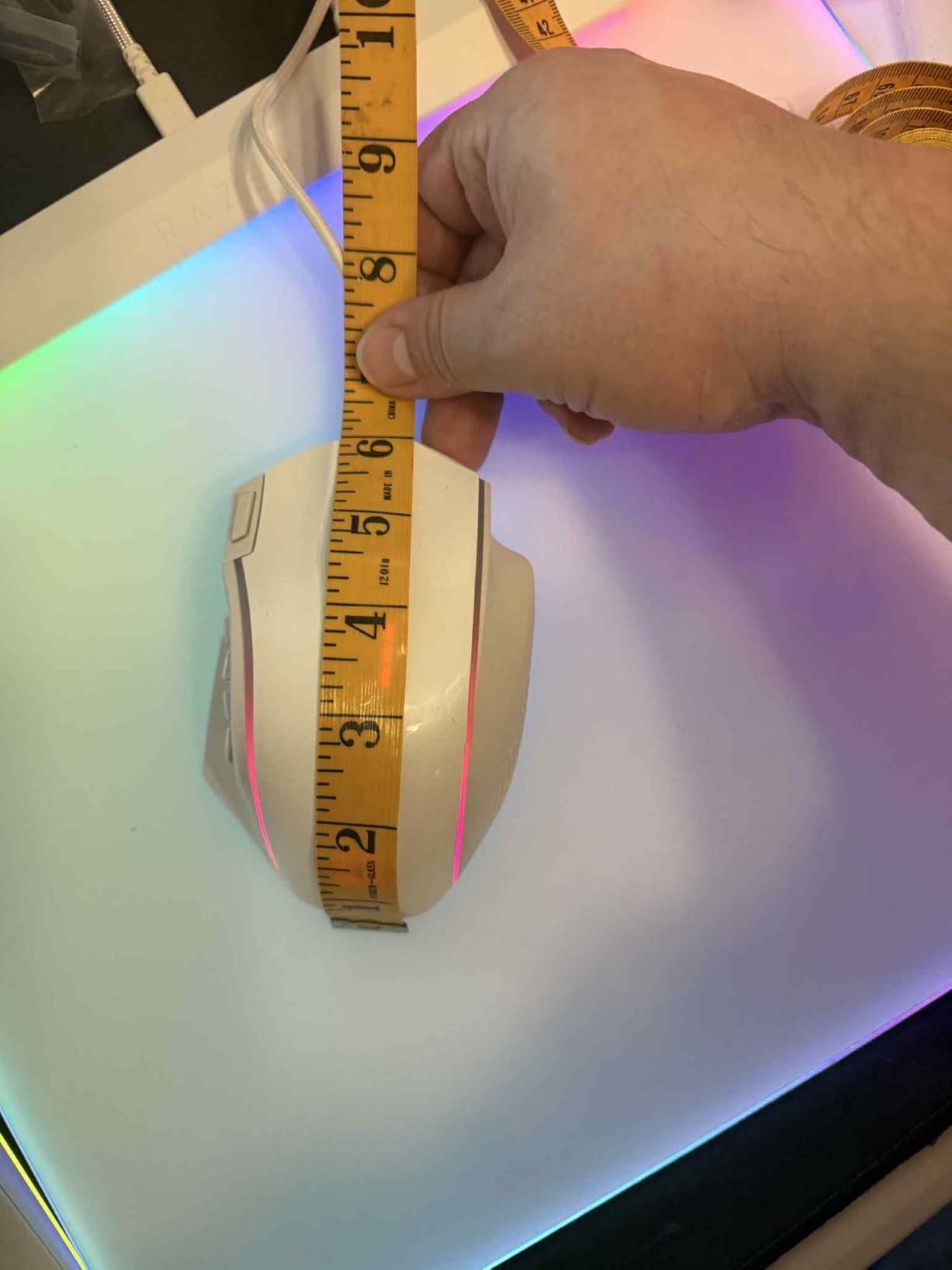 Redragon M901K MMO Gaming Mouse, 12400 DPI, 19 Macro Programmable Buttons, 12 Side Buttons, Weight Tuning customer photo 1