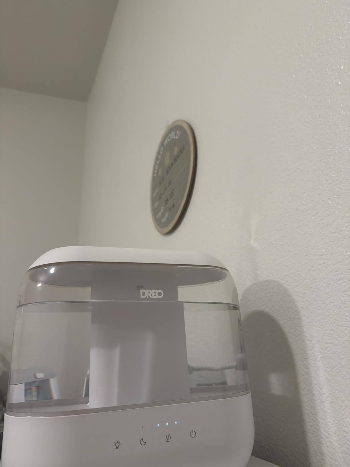 DREO 6L Humidifiers for Bedroom, 60H Runtime, 28 dB Quiet, HM524, Black | Precise Humidity Control, Easy to Refill & Clean, Nightlight, Cool Mist Humidifiers for Large Rooms, Baby Nurseries & Plants customer photo 1