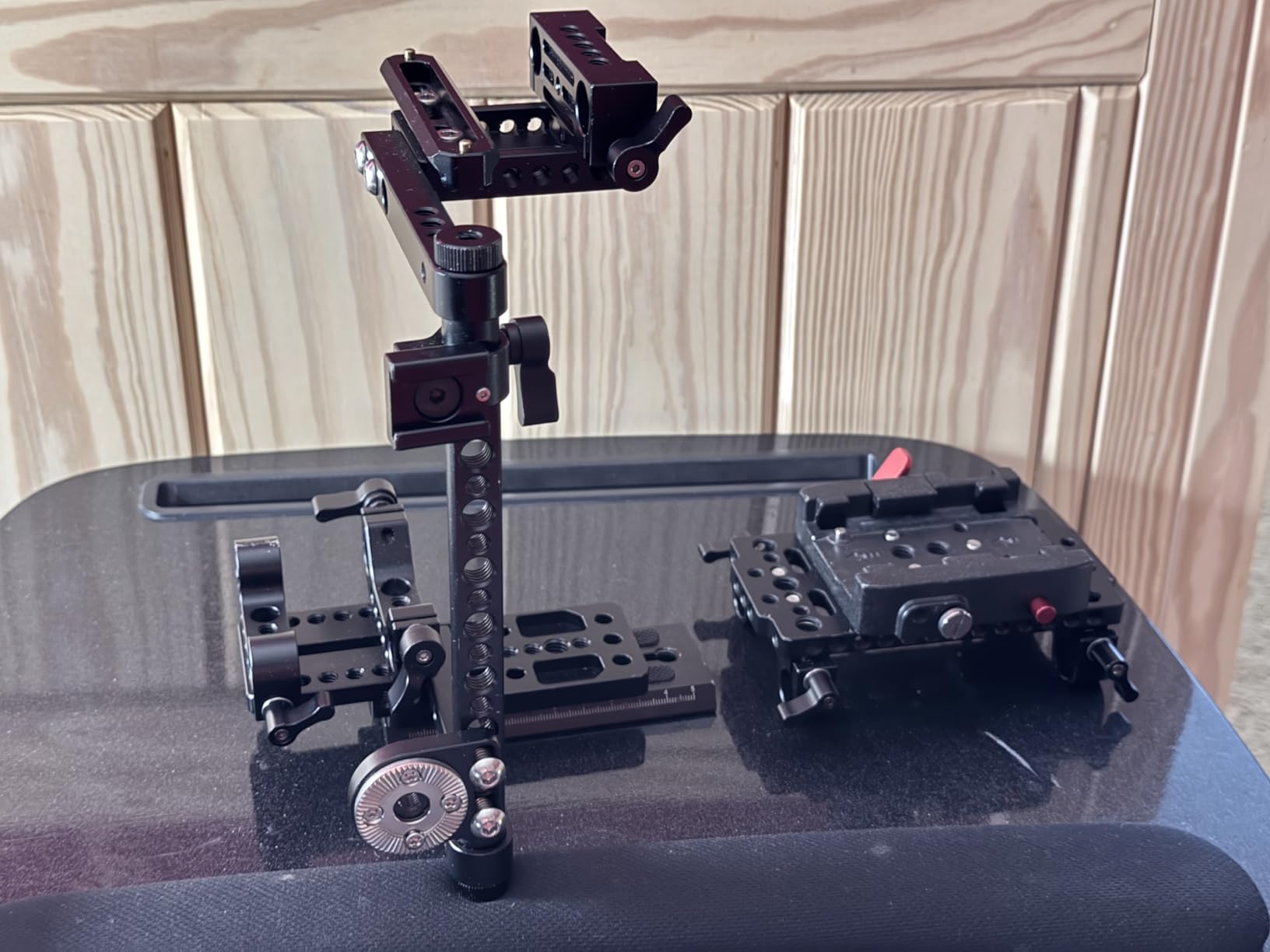 K&F CONCEPT 90''/230cm Horizontal Fluid Head Camera Tripod | Heavy Duty Overhead Shooting Video Tripods, Center Column, Detachable Monopod, for Indoor and Outdoor Use T254A7+FH-03 customer photo 2