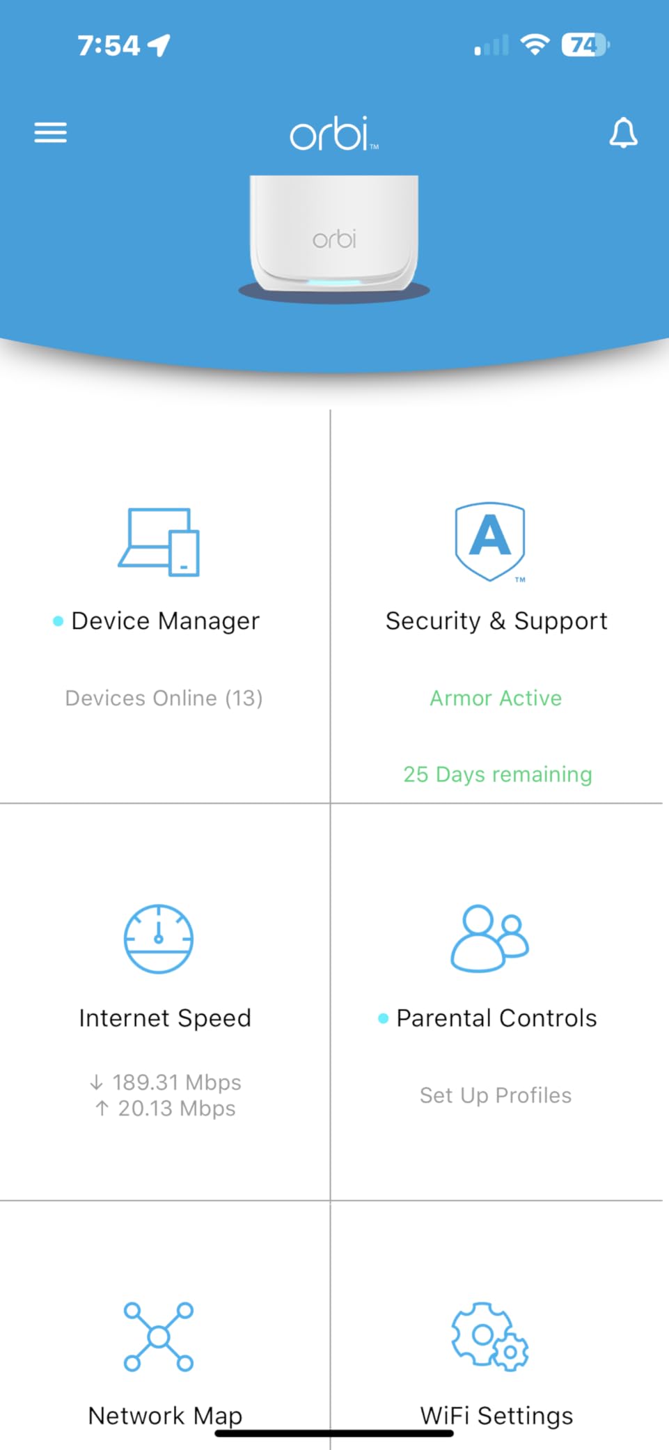 NETGEAR Orbi 770 Series Tri-Band WiFi 7 Mesh Network System (RBE773) - Router + 2 Satellite Extenders, Security Features, Up to 11Gbps, Covers up to 8,000 sq. ft., 100 Devices, 2.5 Gig Internet Port customer photo 2