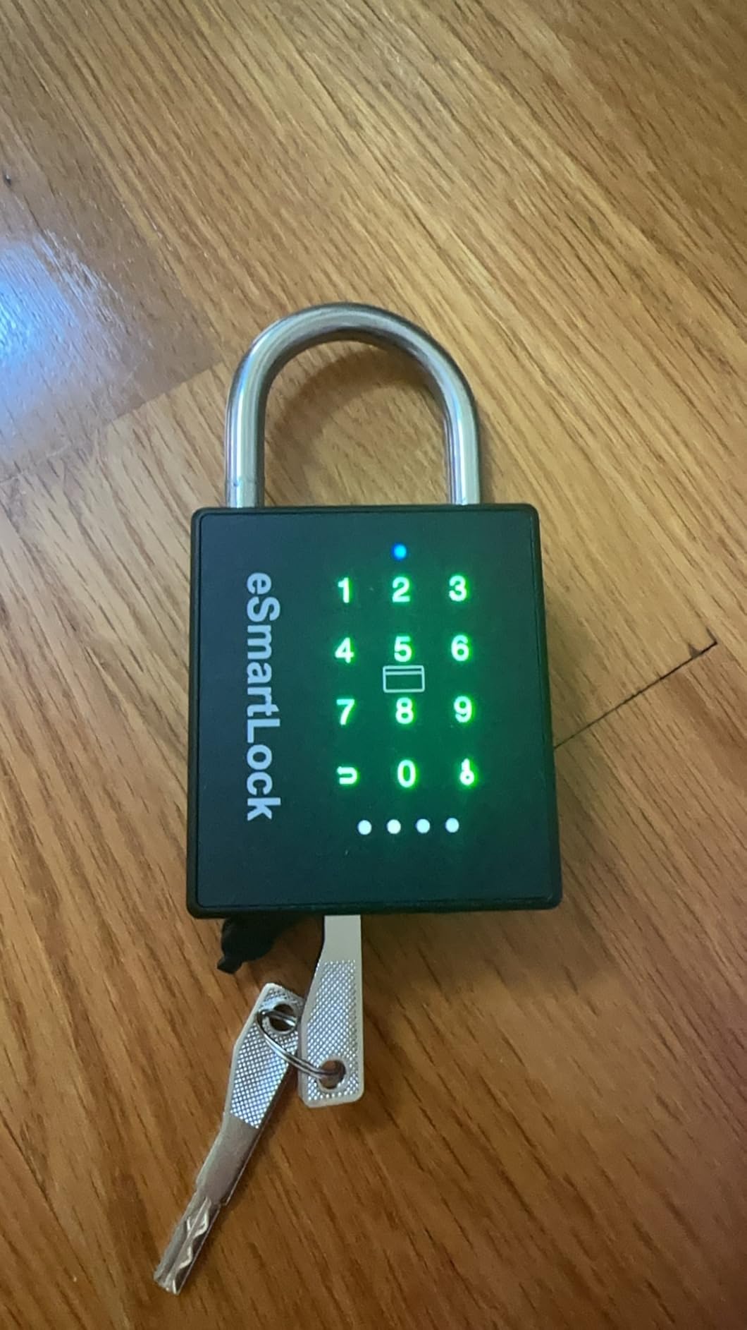 Pothunder Heavy Duty Smart Padlock, Gate Lock Padlock with Key Code and RFID, Outdoor Weatherproof Biometric Digital Lock for Gate, Sheds, Fence, Garage, Locker, Storage Unit customer photo 1