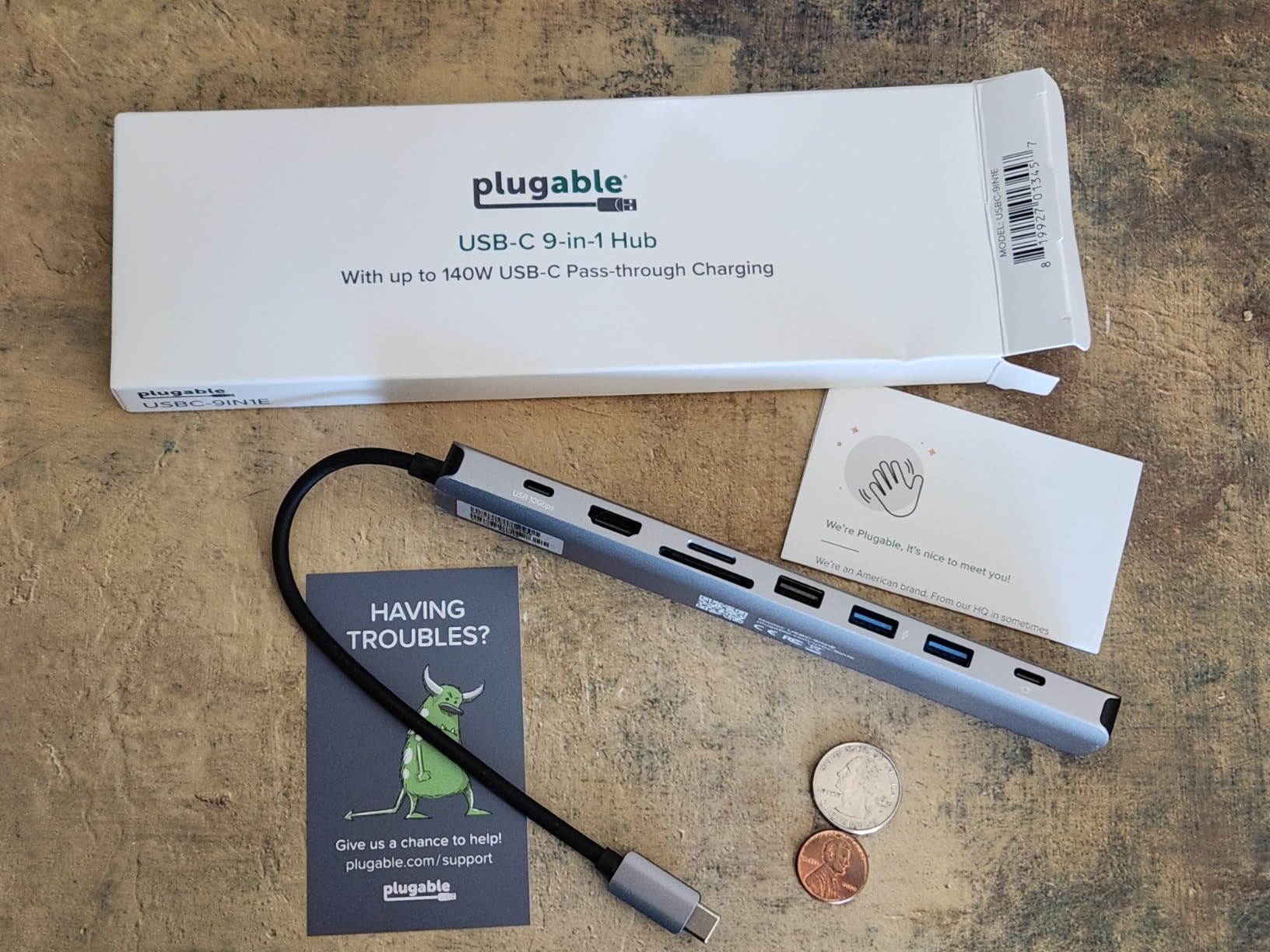 Plugable USB C Hub Multiport Adapter: 9-in-1 with 140W PD Charging, 4K 60Hz HDMI, 10Gbps Data Transfer, Gigabit Ethernet, SD, for USBC, USB4, Thunderbolt MacBook customer photo 2