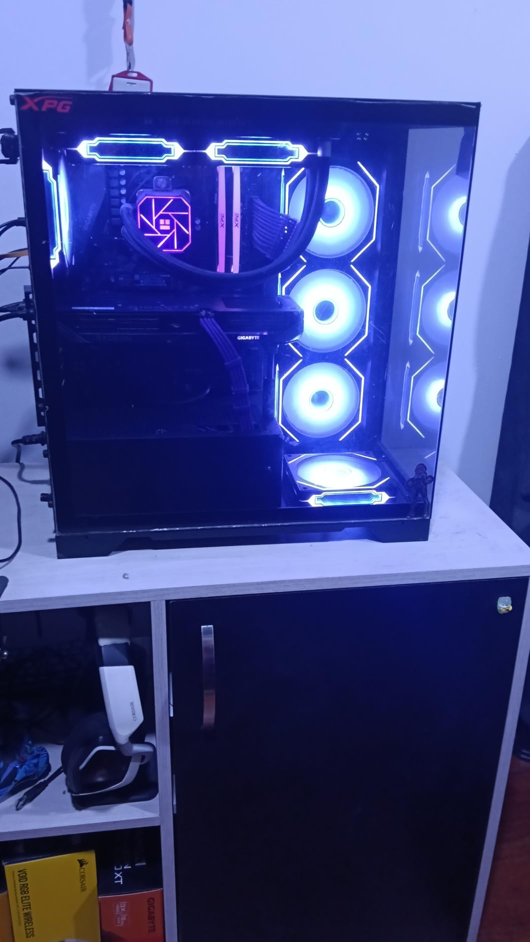DARKROCK Black F120 3in1 120mm Infinite Mirror Design Case Fans - 24 LED Lights - PWM Control - ARGB - Hydraulic HDB Bearing customer photo 2