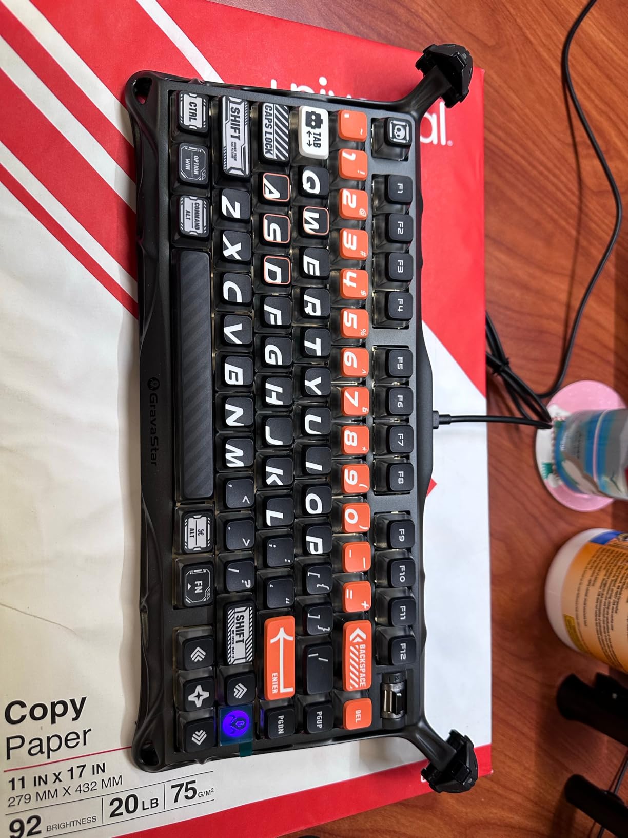 GravaStar Mercury K1 Pro Wireless Mechanical Gaming Keyboard, 75% Layout RGB Custom Keyboard, Electroplated Glossy Frame, Hot-Swappable Linear Switches Cyberpunk Edition customer photo 1