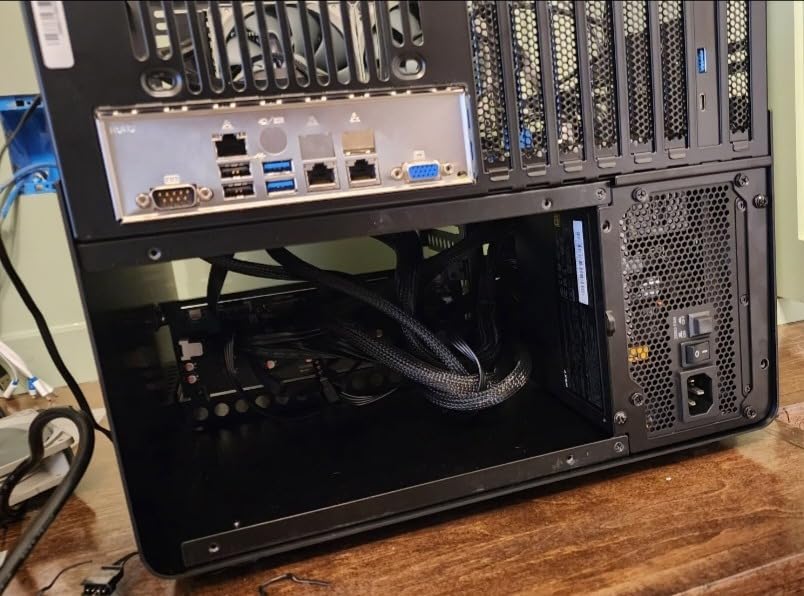 JONSBO N5 NAS Pc Case, E-ATX, 12HDD+4SSD Drive Bay GPU HP Host, Supports Max. 4 GPU, E-ATX(330mm) MB/ATX PSU Supports, with 3 Fans Built-in, 8 Slots PCI, Solid Wood Veneer Computer Case, Home Server customer photo 1