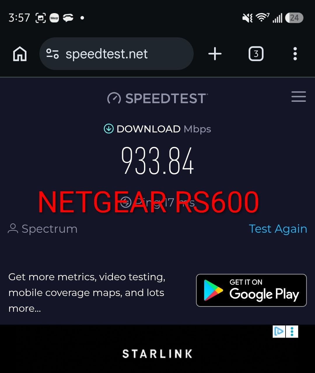 NETGEAR Nighthawk Tri-Band WiFi 7 Router (RS600) - Router Only, BE18000 Wireless Speed (up to 18 Gbps) - 10 Gig Internet Port - Covers up to 3,300 sq. ft., 150 Devices - Free Expert Help customer photo 2
