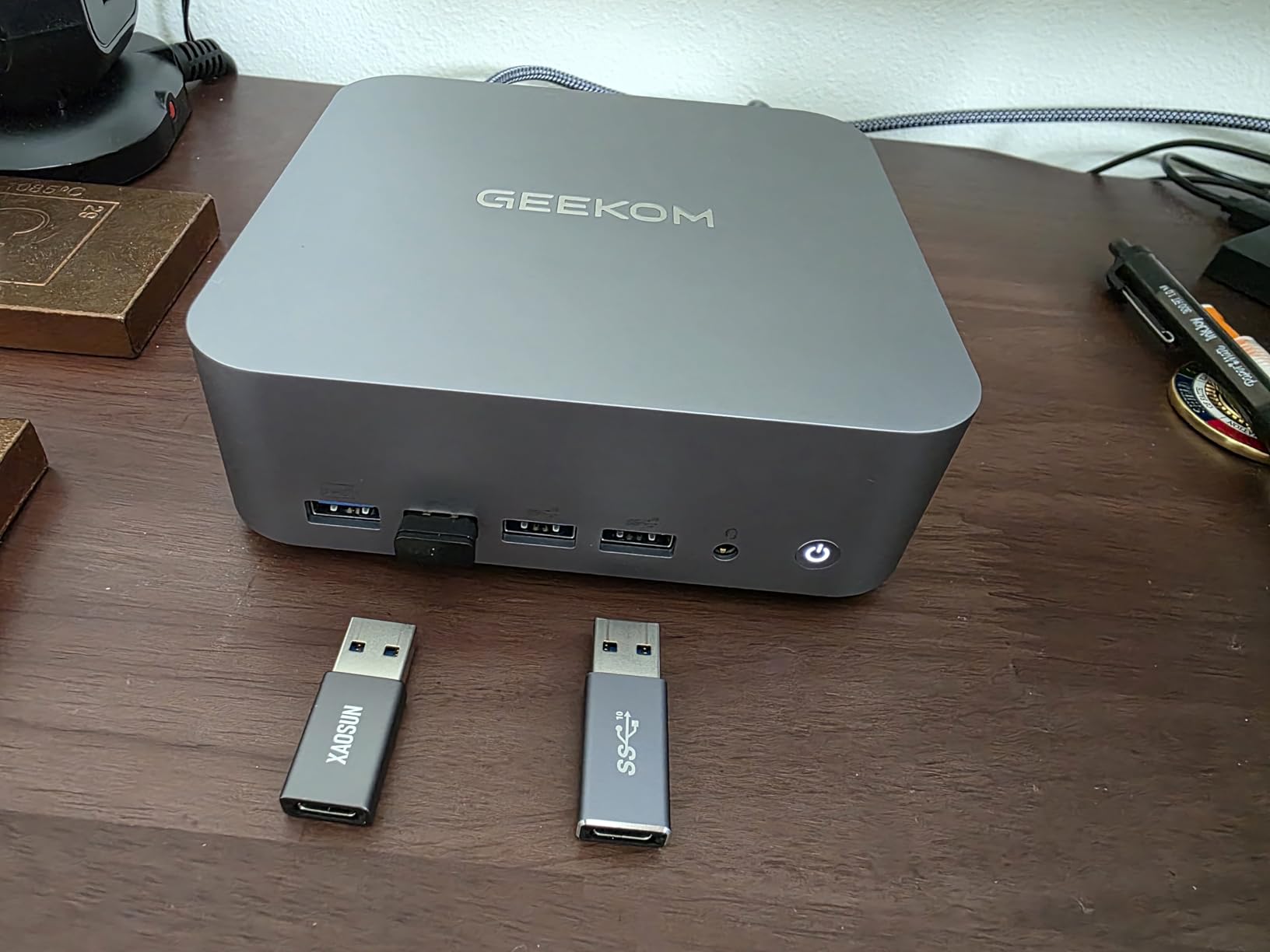 GEEKOM GT1 Mega AI Mini PC 14th Gen Intel Ultra9 185H|32GB DDR5+1TB SSD | Desktop Computer Windows 11, Intel Arc GPU/Dual 2.5G LAN/WiFi 7/BT 5.4/USB4/3-Year Warranty/Mini computer for Game＆Business customer photo 2