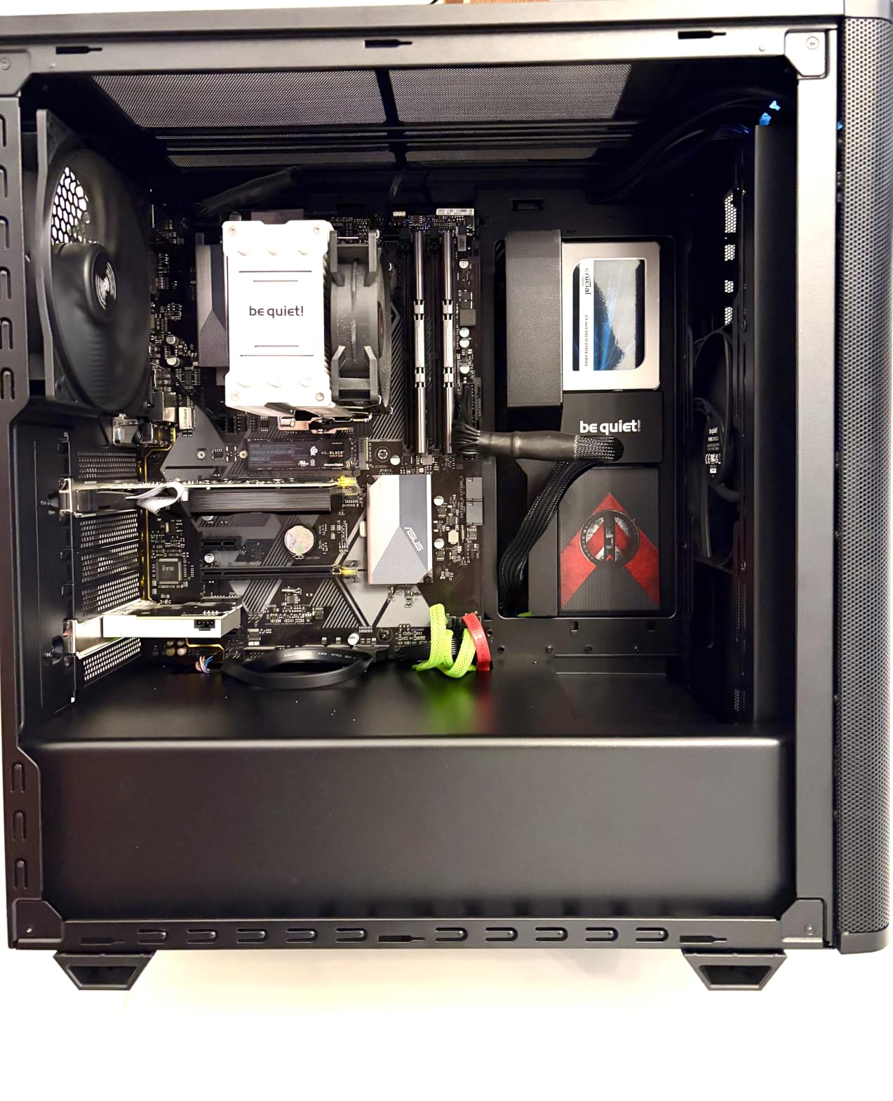 be quiet! Pure Base 501 Black ATX Case | 2 Preinstalled Pure Wings 3 140mm PWM Fans | Optimized Air Pressure | Compact PC Case | Vertical GPU Installation | USB 3.2 Gen. 2 Type C | BG073 customer photo 2