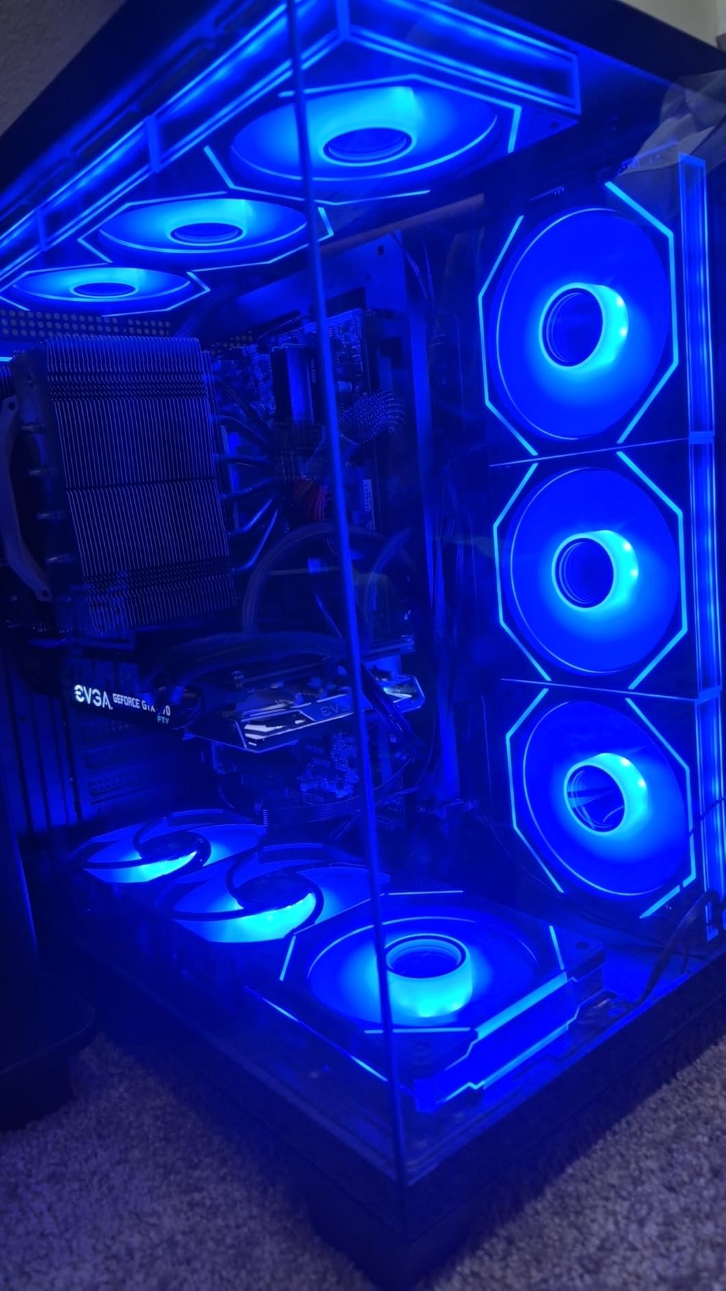 FOIFKIN F1 PC Case - Pre-Installed 6 PWM ARGB Fan, ATX Mid-Tower Gaming PC Case, Type-C, 360mm Radiator Support, White customer photo 2
