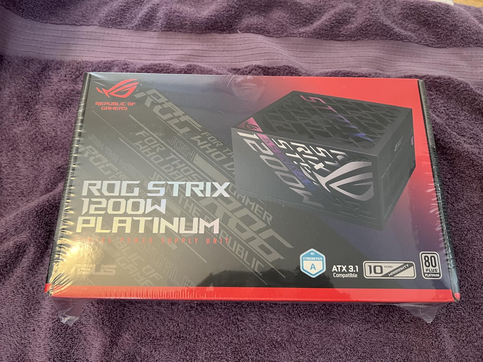 ASUS ROG Strix 1200W Platinum (Fully Modular Power Supply, 80 Plus Platinum Certified, ATX 3.1, GaN MOSFET, GPU-First Intelligent Voltage Stabilizer, 10-Year Warranty) customer photo 1