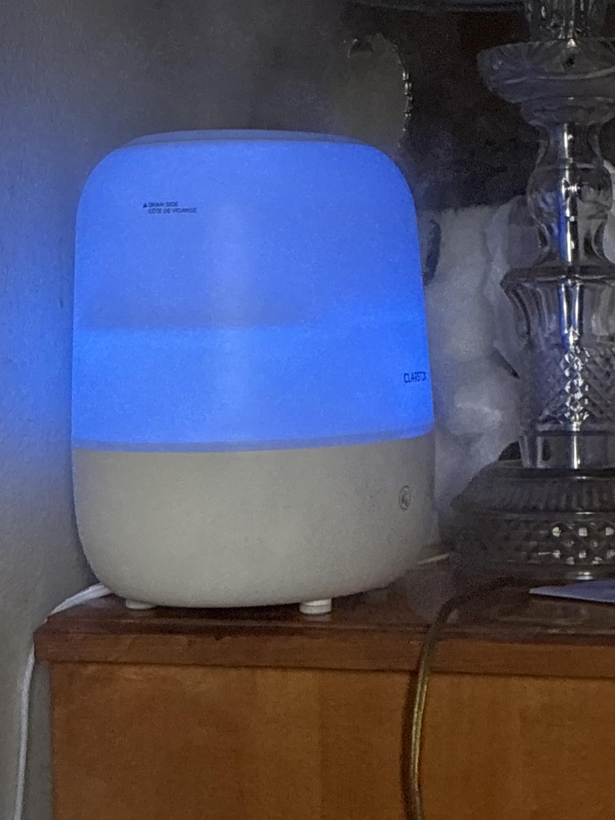 Clarston Humidifiers for Bedroom, 2L Cool Mist Humidifier, 24dB Quiet Sleep | 25H Runtime, Easy to Top Fill & Clean, Humidification for Baby Nursery & Plant, 360° Nozzle for Large Room, Nightlight, No BPA customer photo 1