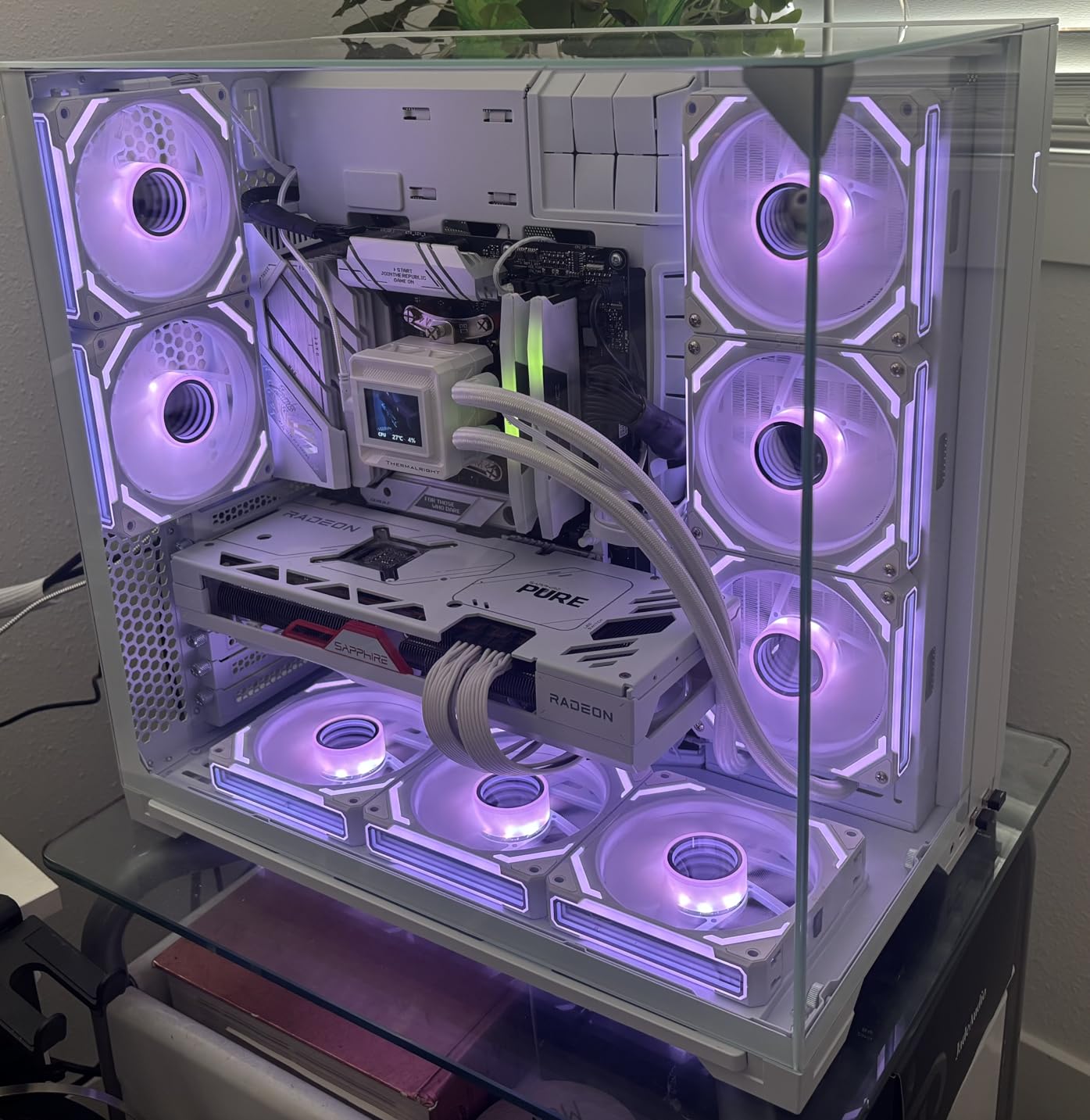 Lian Li O11 Vision Compact White-Steel-Tempered Glass ATX Mid Tower Computer Case-Back Connect Support-O11VPW customer photo 2
