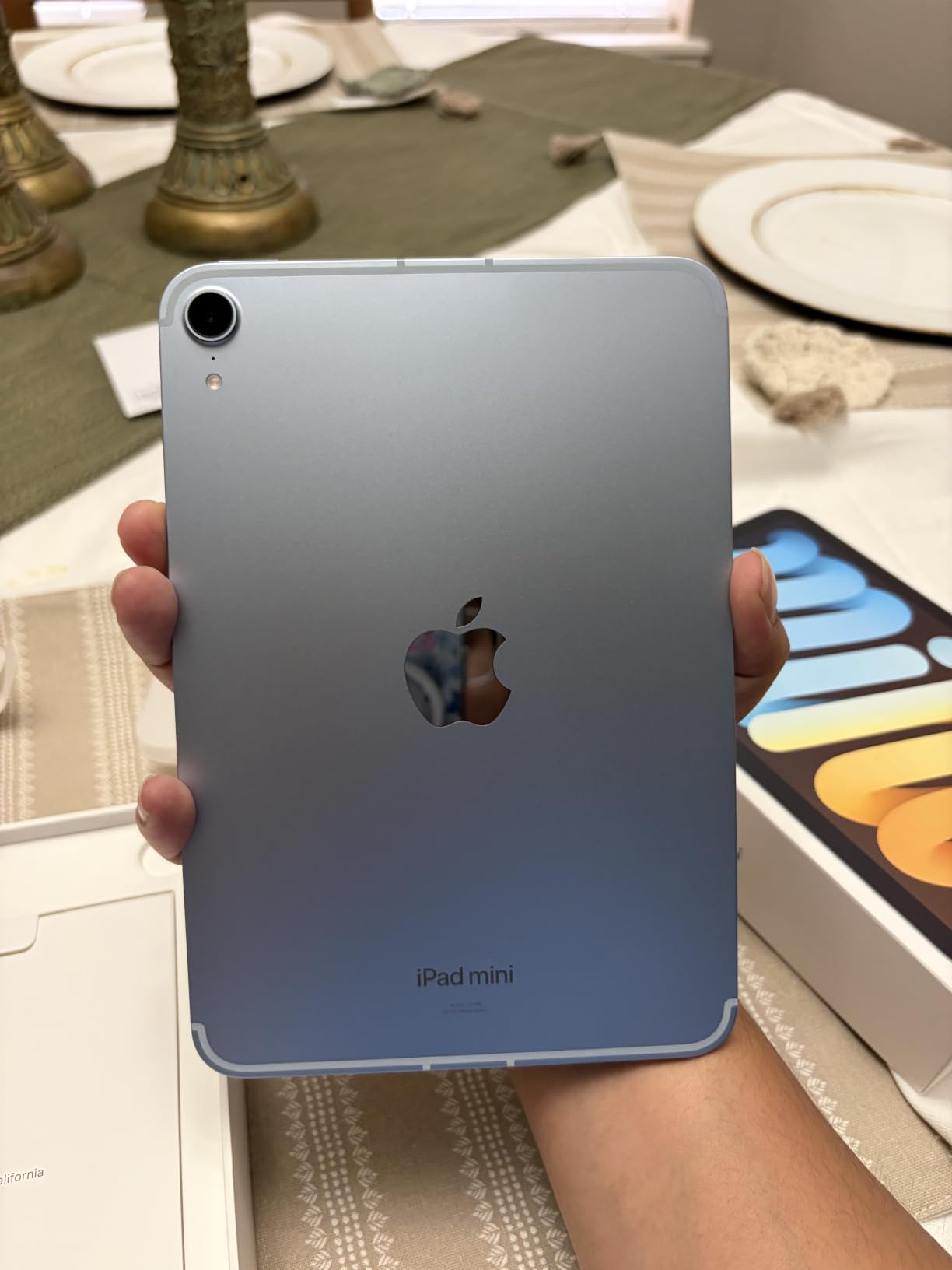 iPad mini (A17 Pro): Apple Intelligence, 8.3-inch Liquid Retina Display, 256GB, Wi-Fi 6E + 5G Cellular, 12MP Front/12MP Back Camera, Touch ID, All-Day Battery Life - Starlight customer photo 1