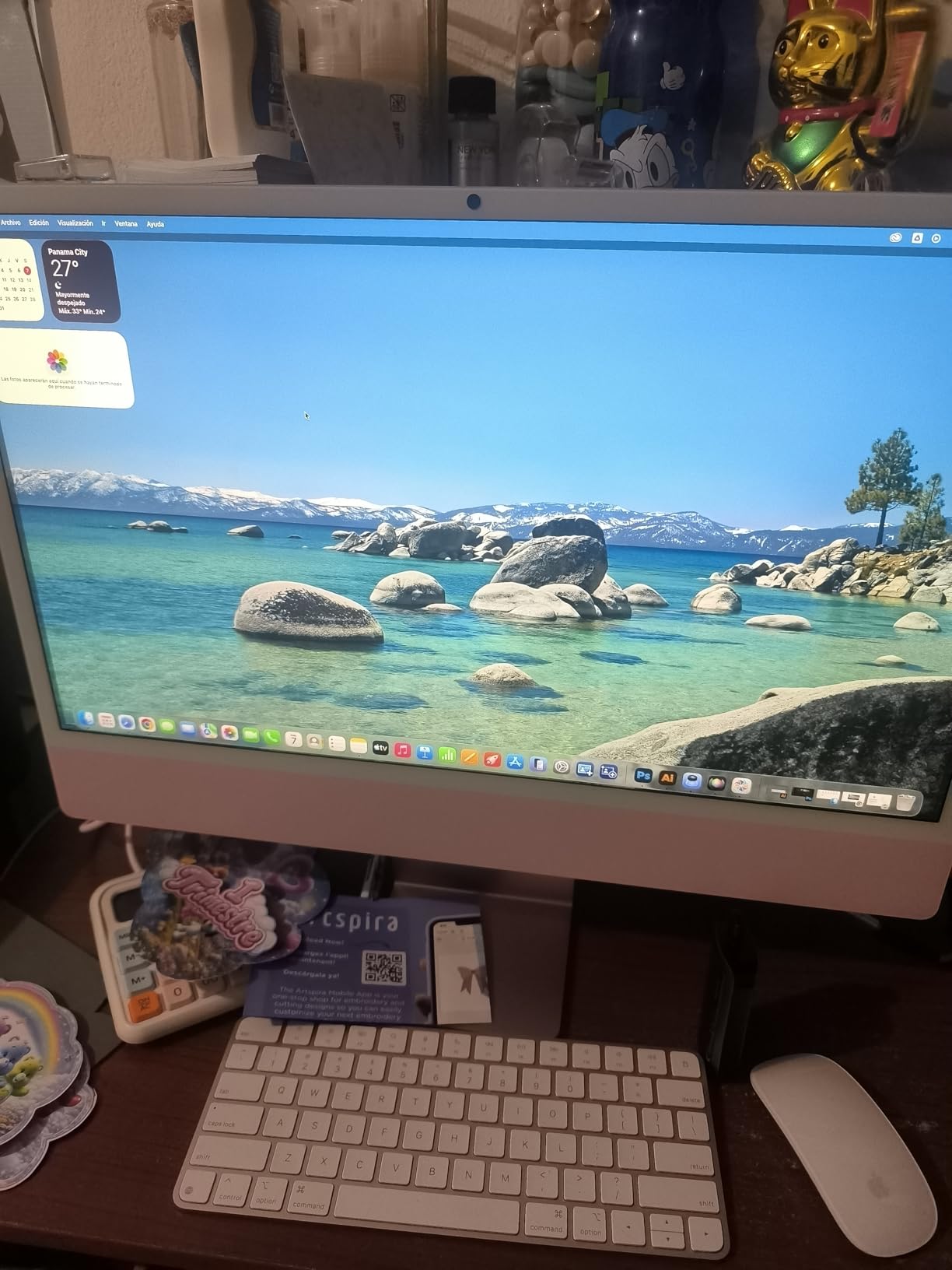 Apple 2024 iMac All-in-One Desktop Computer with M4 chip with 8-core CPU and 8-core GPU: Built for Apple Intelligence, 24-inch Retina Display, 16GB Unified Memory, 256GB SSD Storage; Blue customer photo 2