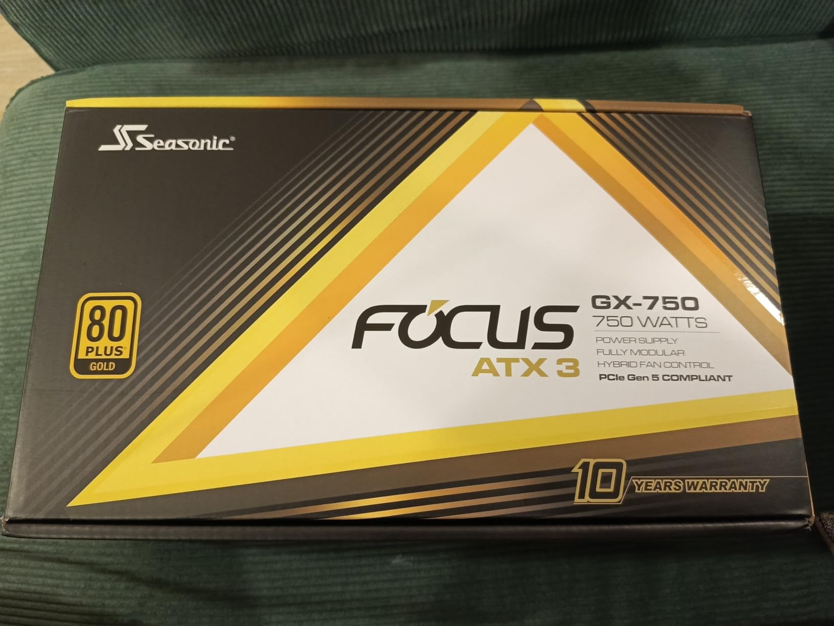 Seasonic Focus GX-750 750W Power Supply ATX 3.1 & PCIe 5.1 Ready | 80 Plus Gold & Cybenetics Platinum Fully Modular 12V-2x6 RTX 5070 Ti AMD RX 9000 Ready Japanese Capacitors 10 Yrs Warranty customer photo 1