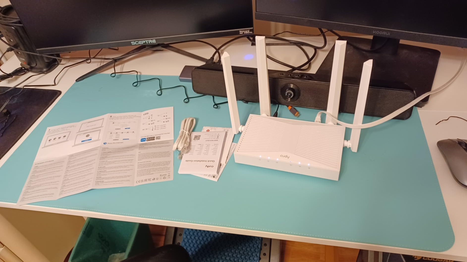 Cudy AX3000 Gigabit Dual Band Wi-Fi 6 Mesh Router, MU-MIMO, OFDMA, WireGuard, OpenVPN, WPA3, Cudy Mesh and APP Supported, WR3000E V2.0, Black customer photo 2