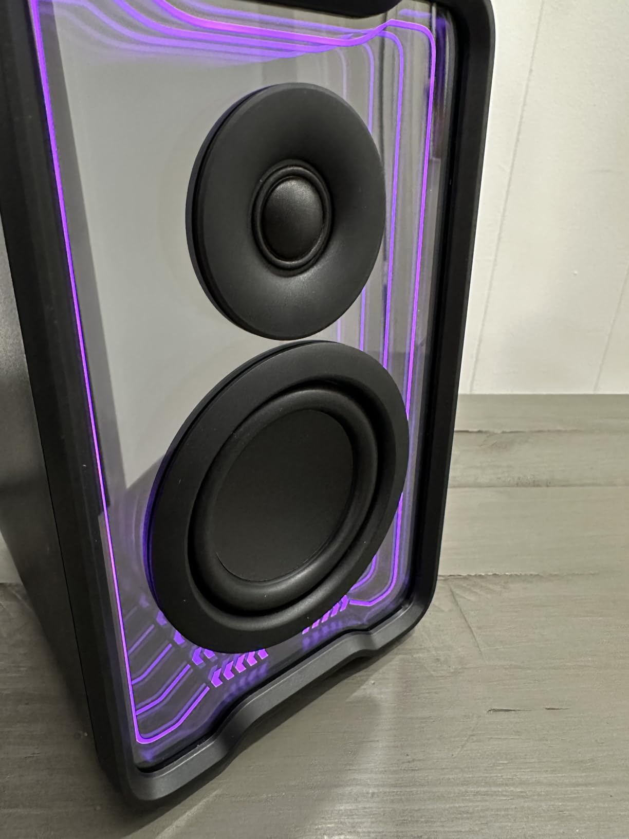 Edifier QR30 RGB Light Desktop Computer Gaming Speakers, 30W RMS, Black | Bluetooth 5.4 Multipoint, Wireless Bookshelf Speaker, 3.5mm AUX & USB-A Wired Inputs, Silk Tweeter, Gaming Desktop Design customer photo 1